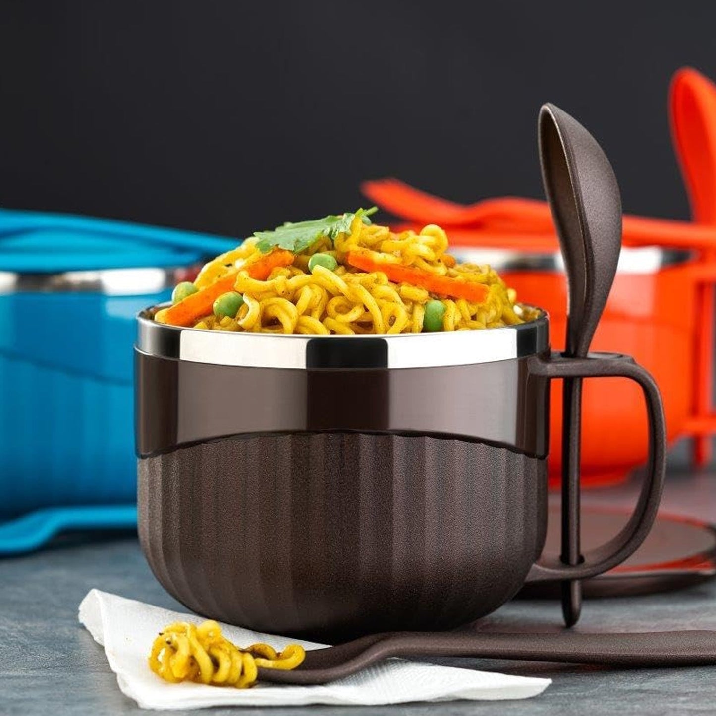 Home Chef Tangy Twist Insulated Lunch Bowl (Approx 650ML & 1 Pc) Your Brand