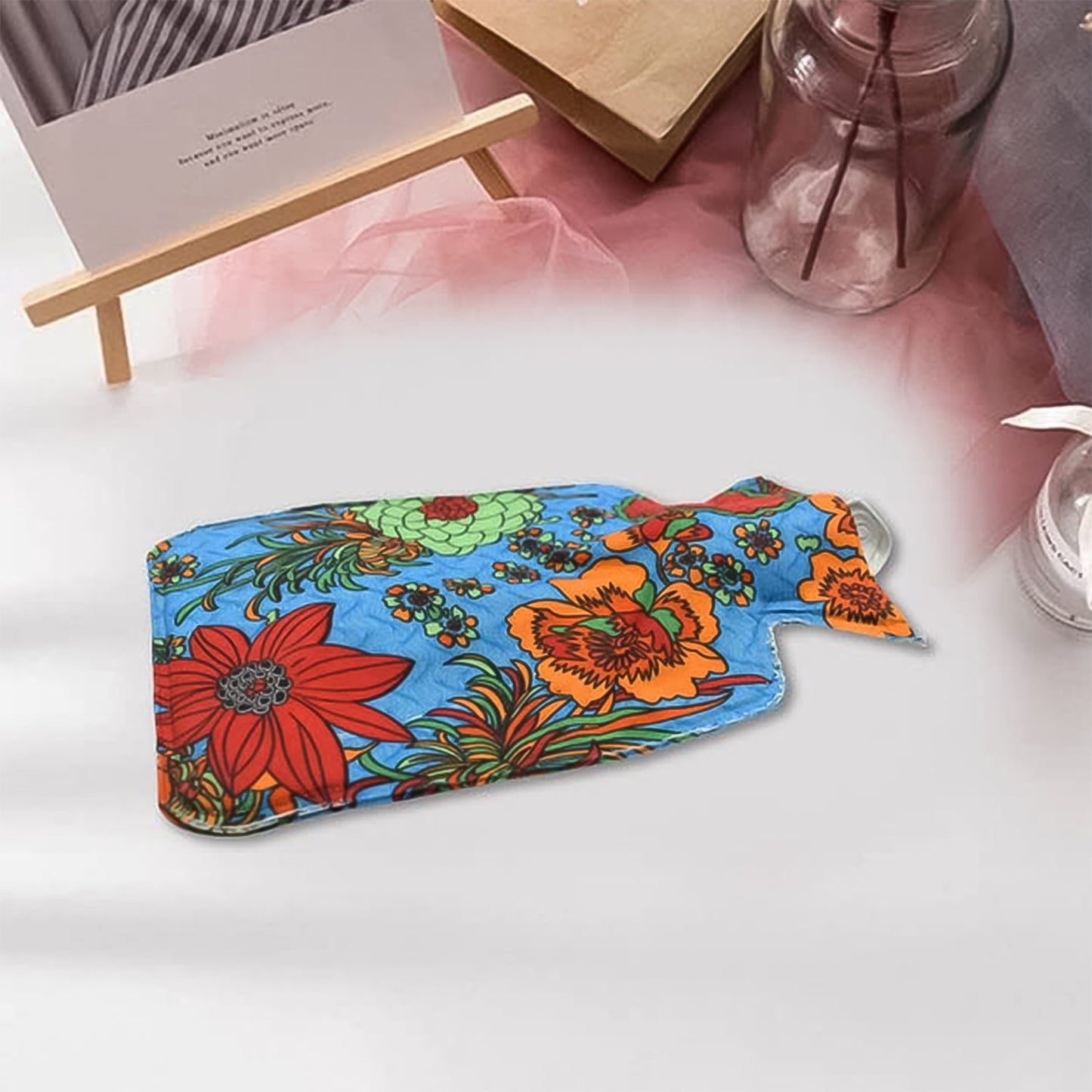 7254 Personal Care Rubber Hot Water Heating Pad Bag for Pain Relief Your Brand