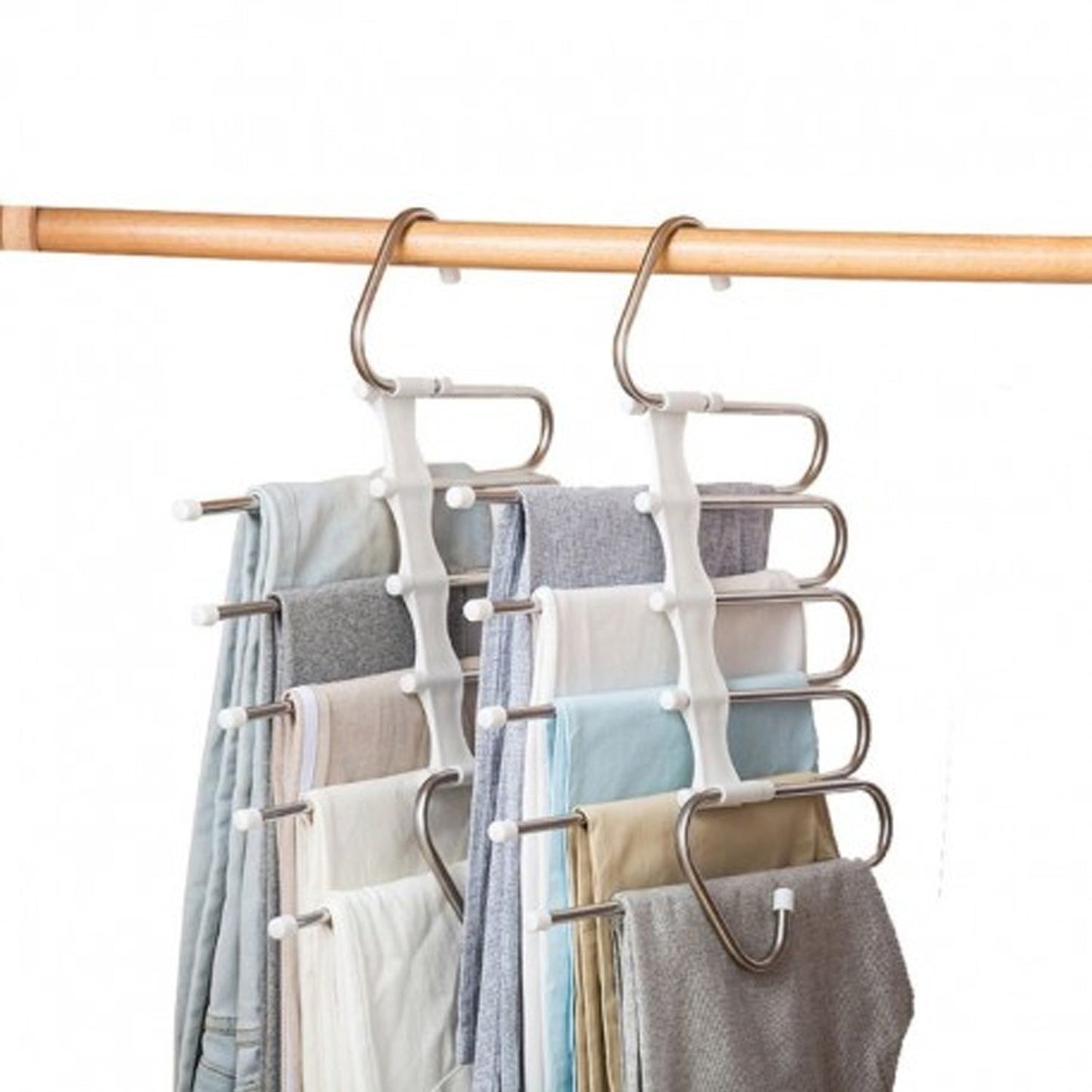 5 in 1 Stainless Steel Foldable Hangers for Clothes Hanging Your Brand