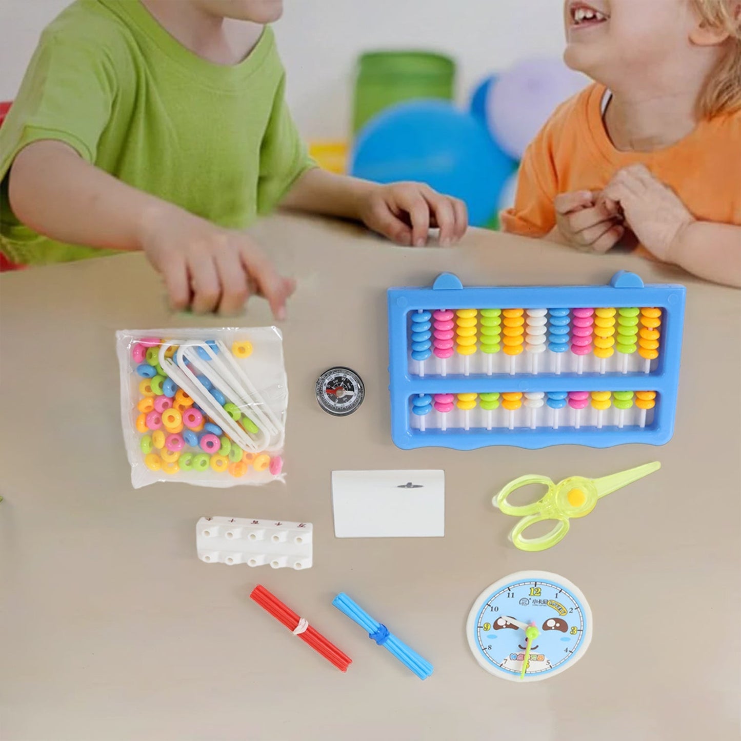 Abacus 11 Rods Counting Abacuses Toy Bead Educational Tools (1 Set) Your Brand