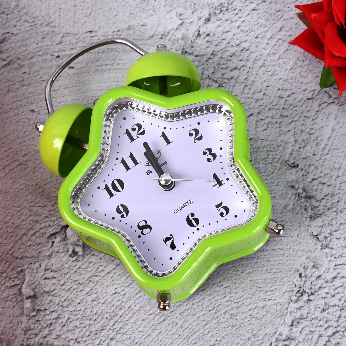 Mini Cute Alarm Clock Small Kids and Students (Mix Design & Color / 1 Pc) Your Brand