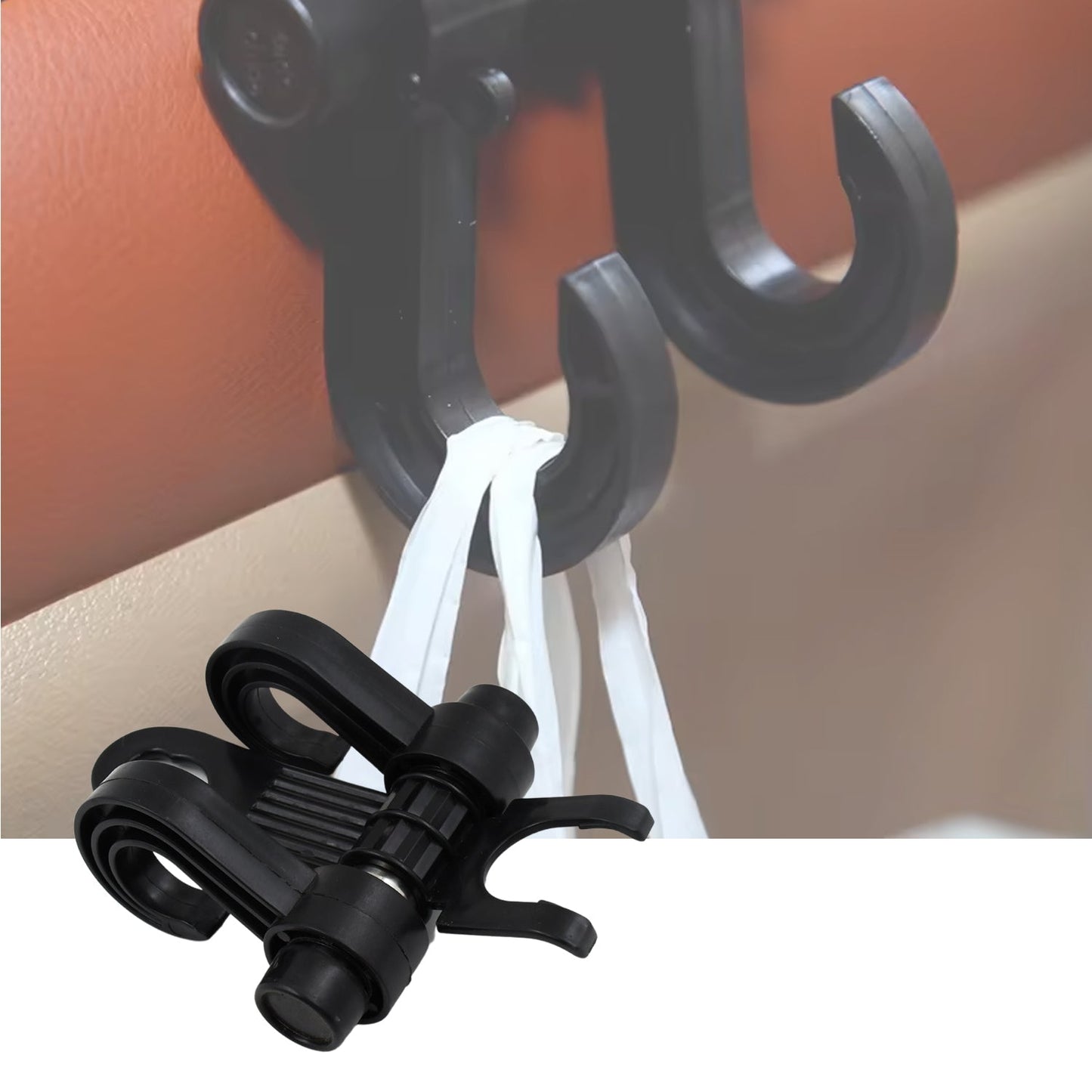 Car Hooks Vehicle Back Seat Hidden Headrest Hanger (1 Pc) Your Brand