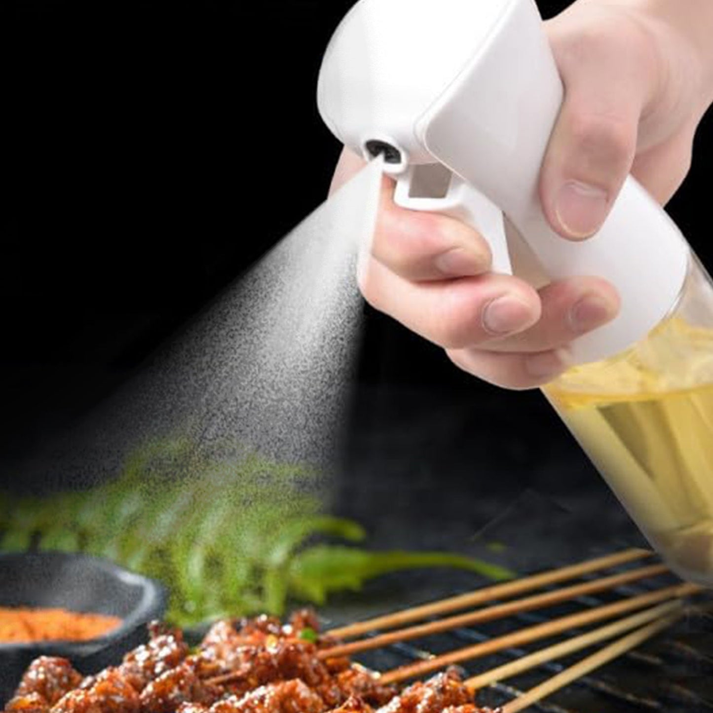 Glass Oil Spray Bottle - Versatile Kitchen Gadgets (250 ML Approx / With White Box) Your Brand