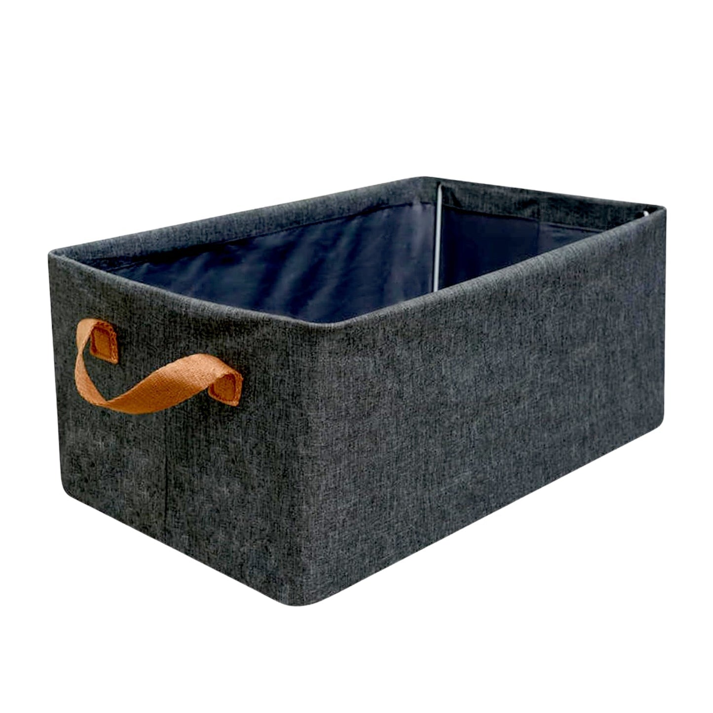 FOLDABLE STORAGE BOX HANDLES, COTTON AND LINEN STORAGE BINS AND BASKETS ORGANIZER FOR NURSERY, CLOSET, BEDROOM, HOME (45 Cm) Your Brand