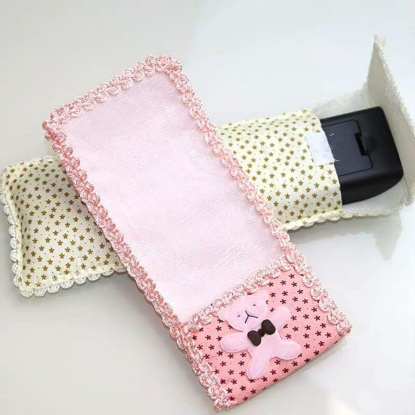 Cartoon Cloth Lace Remote Control Cover Remote Case (1 Pc / 21×8 CM / Medium) Your Brand