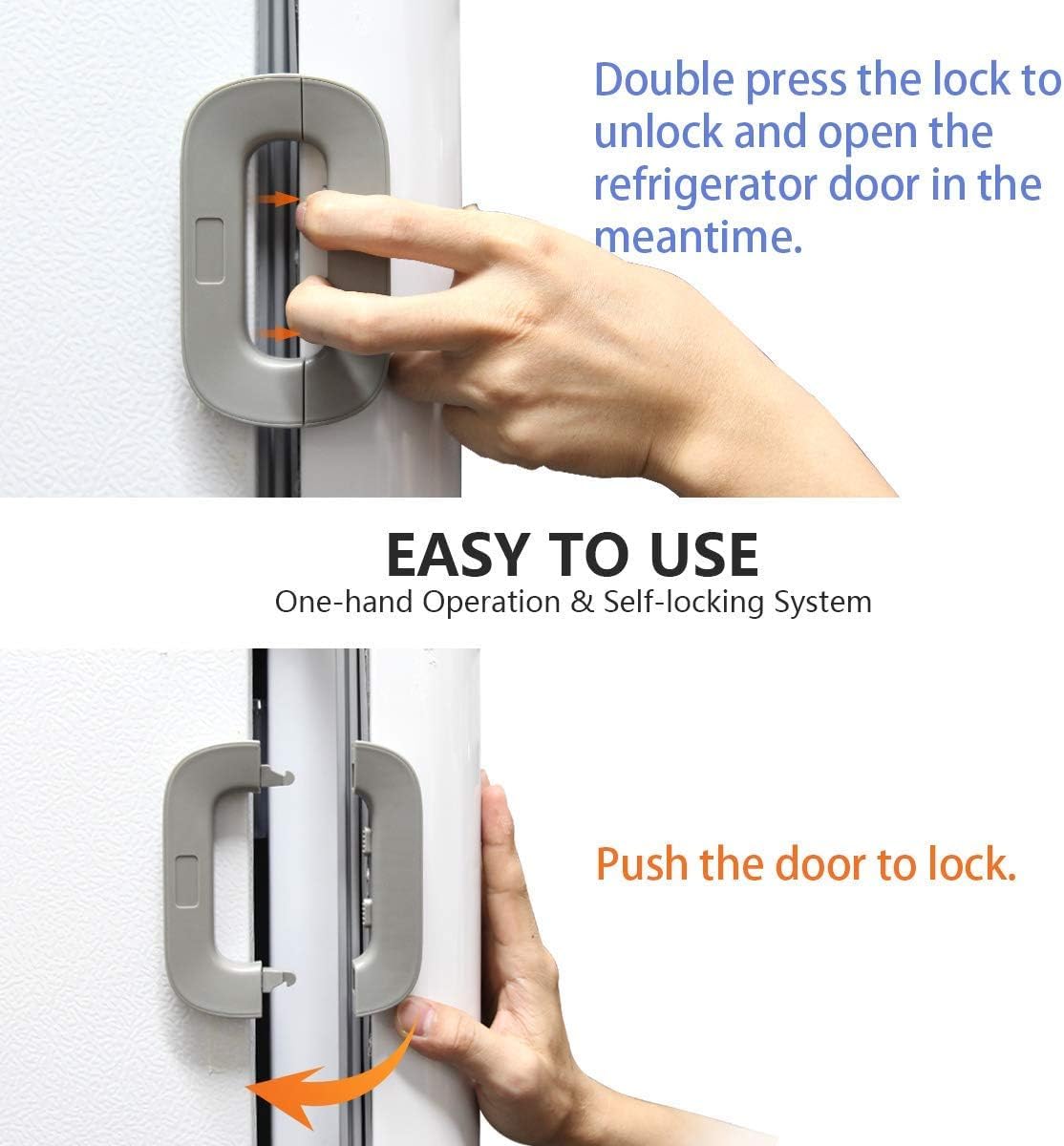 Fridge Freezer Door Lock -Baby Safety Child Lock Your Brand