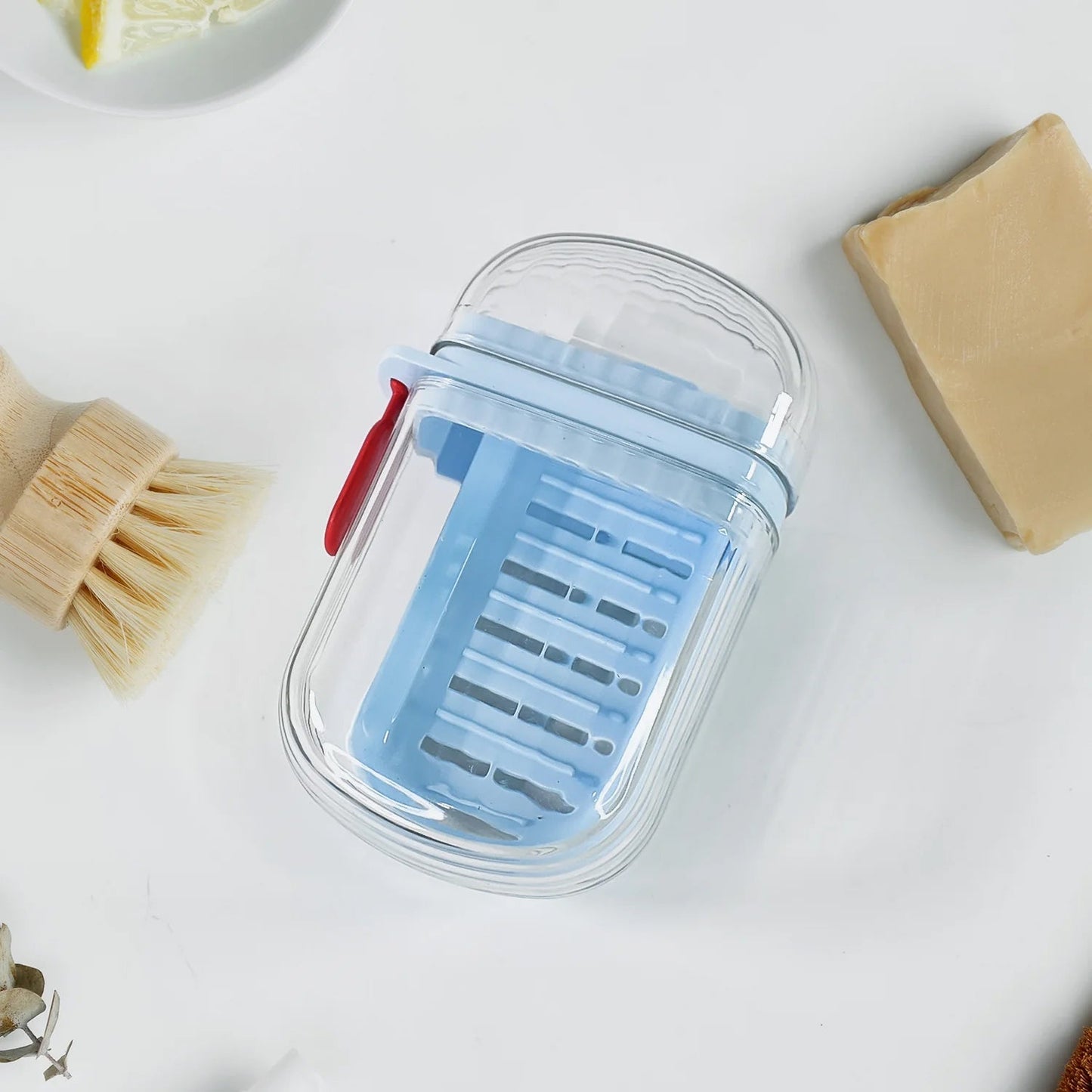 Multifunctional Soap Box with Drain Tray and Lock Clip, Sabudani (1 Pc) Your Brand