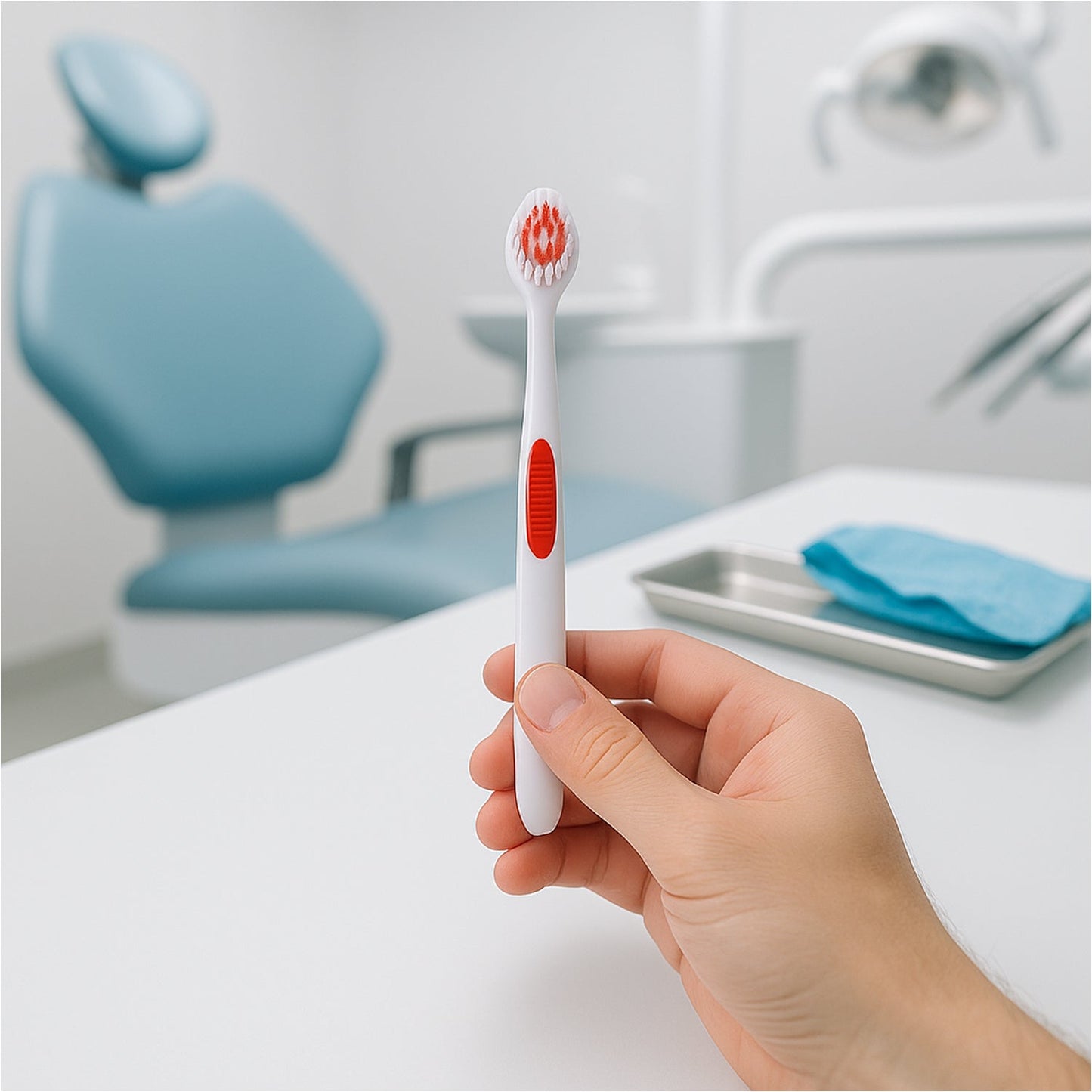 Ergonomically designed anti-slip handles Durable plastic and stainless steel tools Helps remove plaque, tartar, and food particles Ideal for use between dentist visits Travel-friendly and hygienically packaged Your Brand