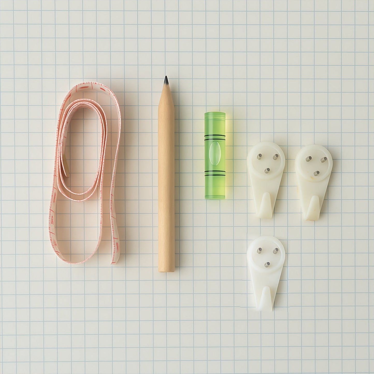 6-in-1 Wall Hanging & Measurement Tool Kit Your Brand