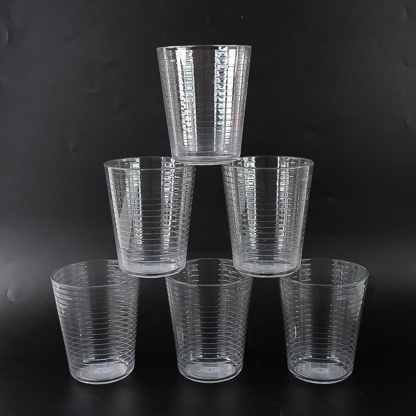 Apex Pyramid Ringo Plastic Glass – 300ml Approx | Durable, Crystal-Clear Tumbler Your Brand