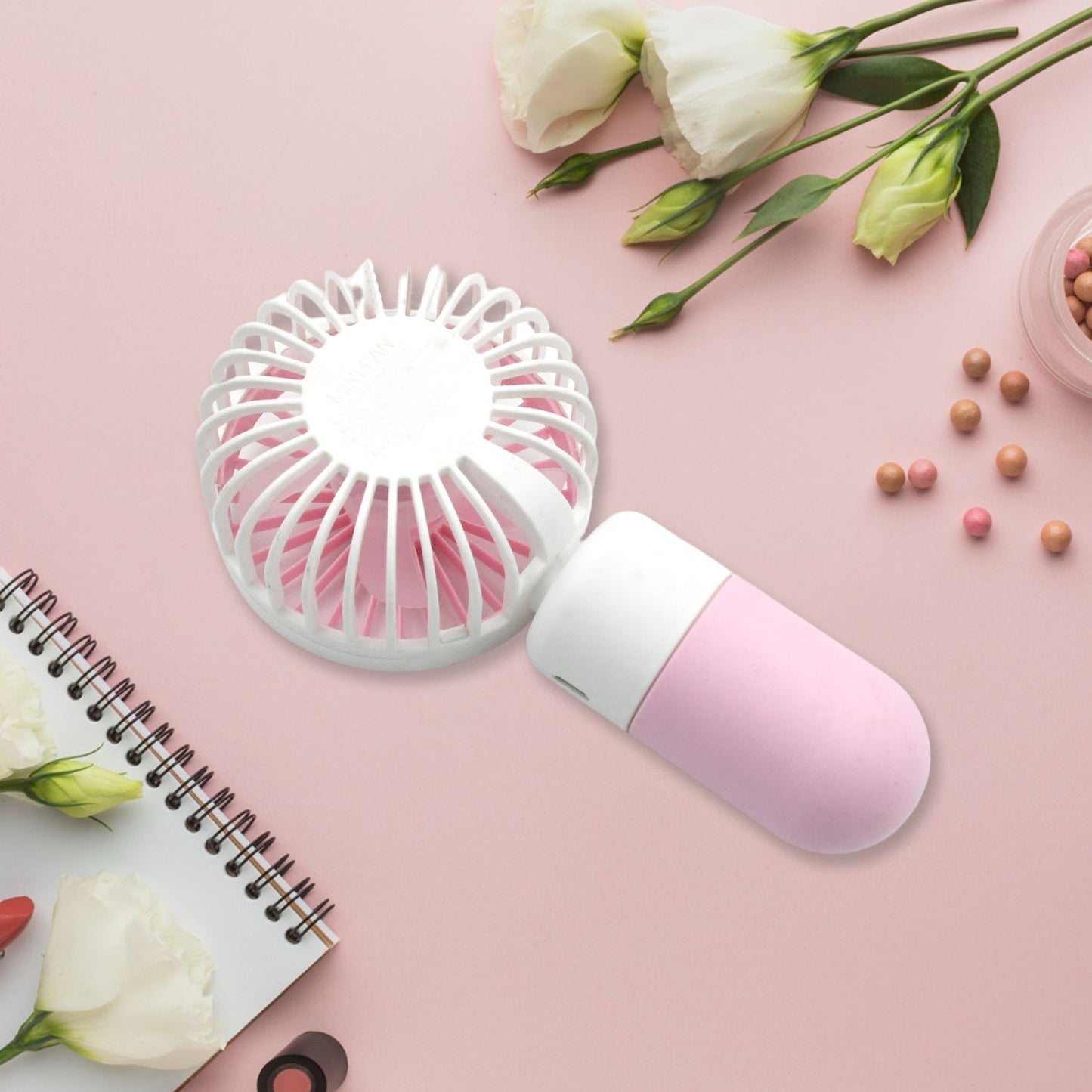 Portable Small Electric Fan Handheld, Rechargeable Mini Student Handheld Dormitory Class Personal Fan Your Brand