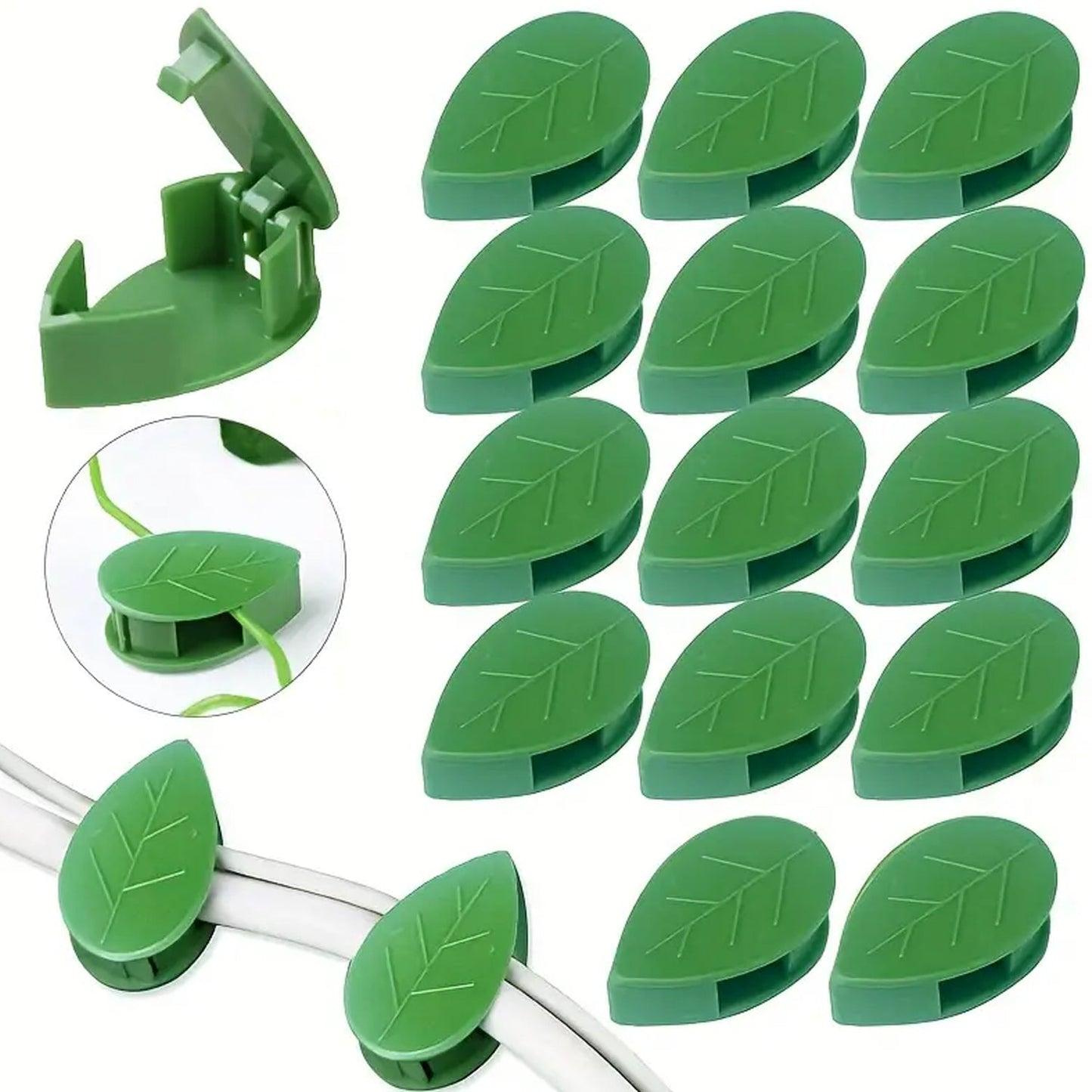 Plant Climbing Wall Fixture Clip Self-Adhesive Hook Vines Traction Invisible Stand Green Plant Clip Garden Wall Clip Plant Support Binding Clip Plants for Indoor Outdoor Decoration (30 Pcs Set) Your Brand
