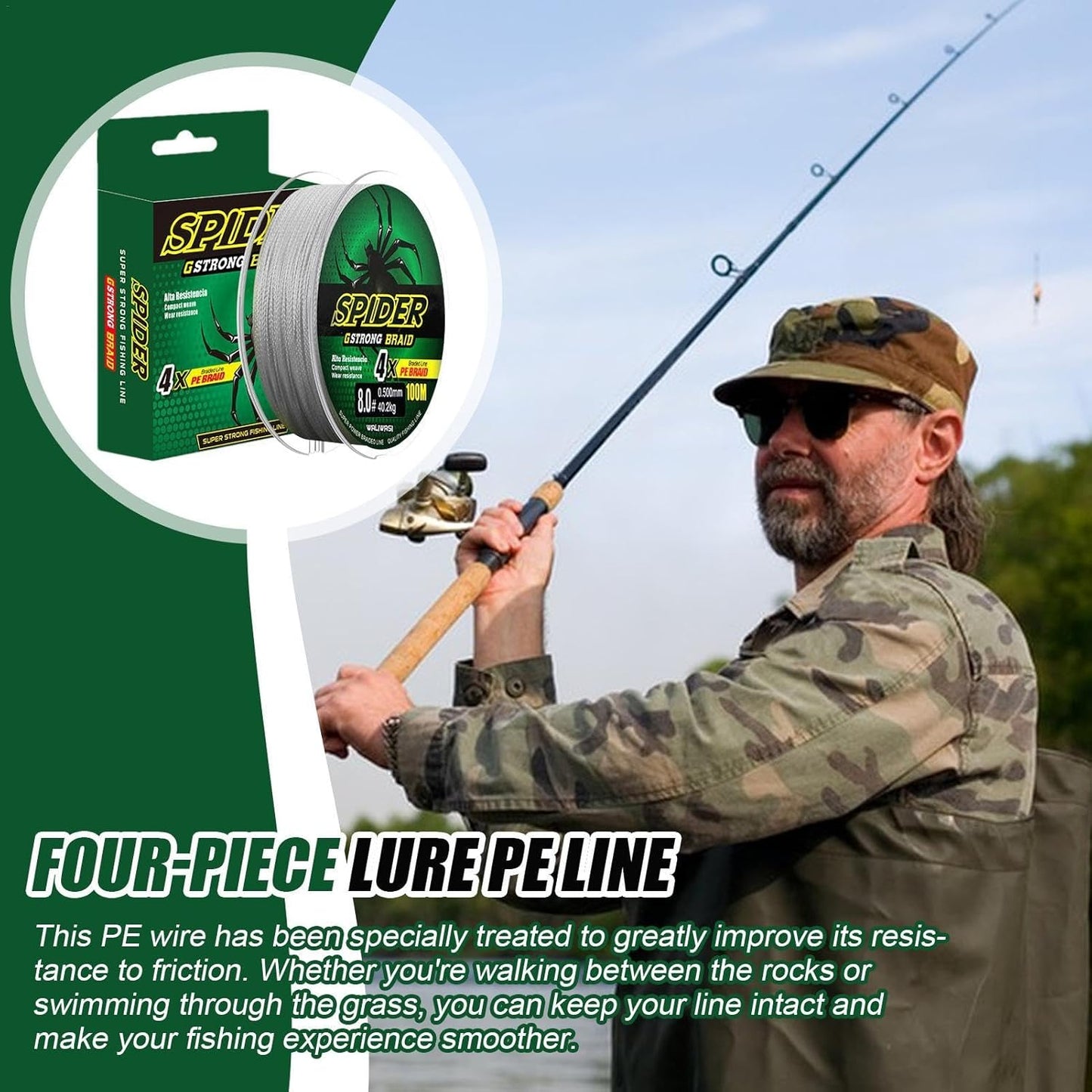 Braided Fishing Line, Abrasion Resistant Braided Wires, 100 Mtr Braided Wire Your Brand