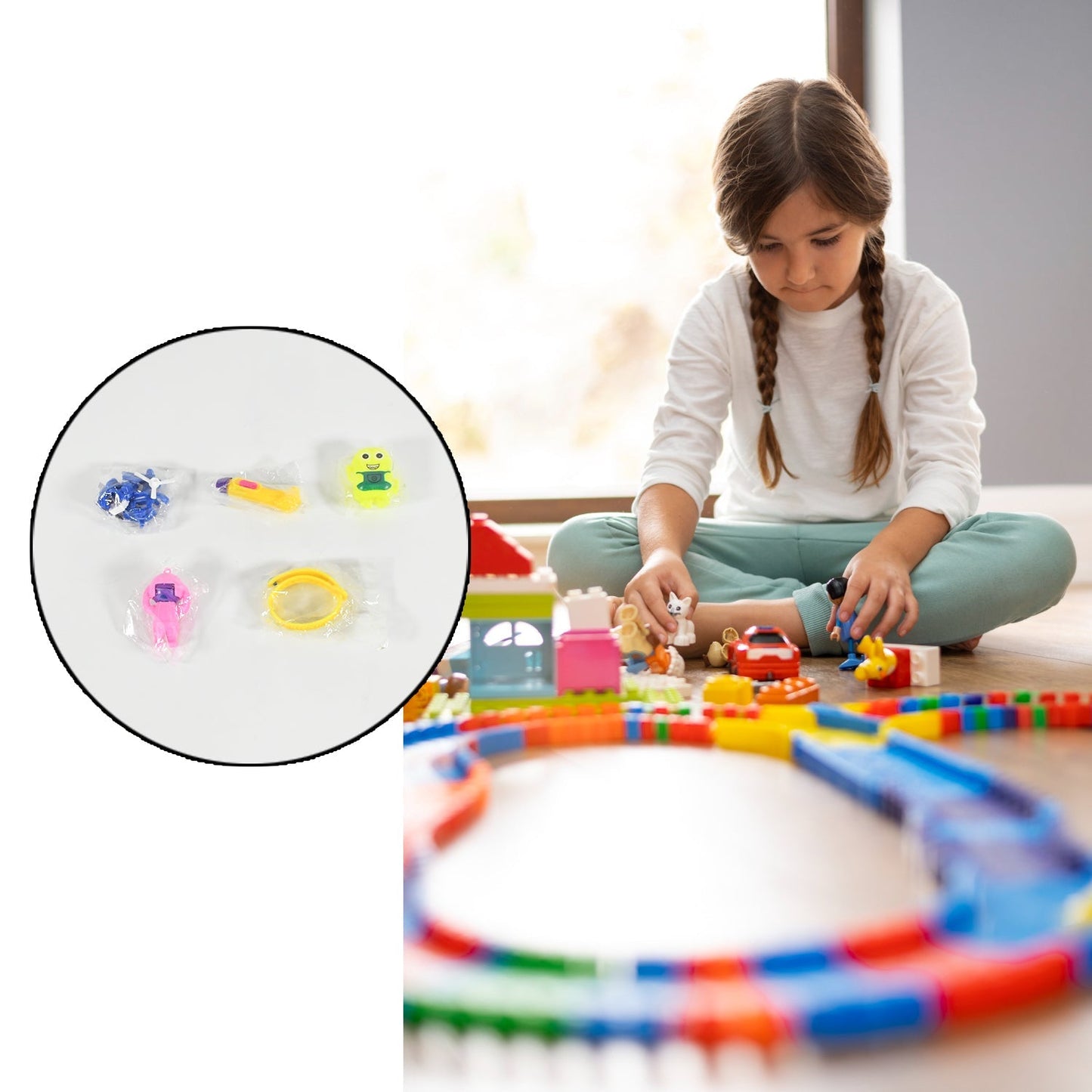 5Pc Toy Combo Kids Best Gift Set Combo Attractive & Unique Toy Combo 5Pc Colorful Toy Combo With Potli Bag Your Brand