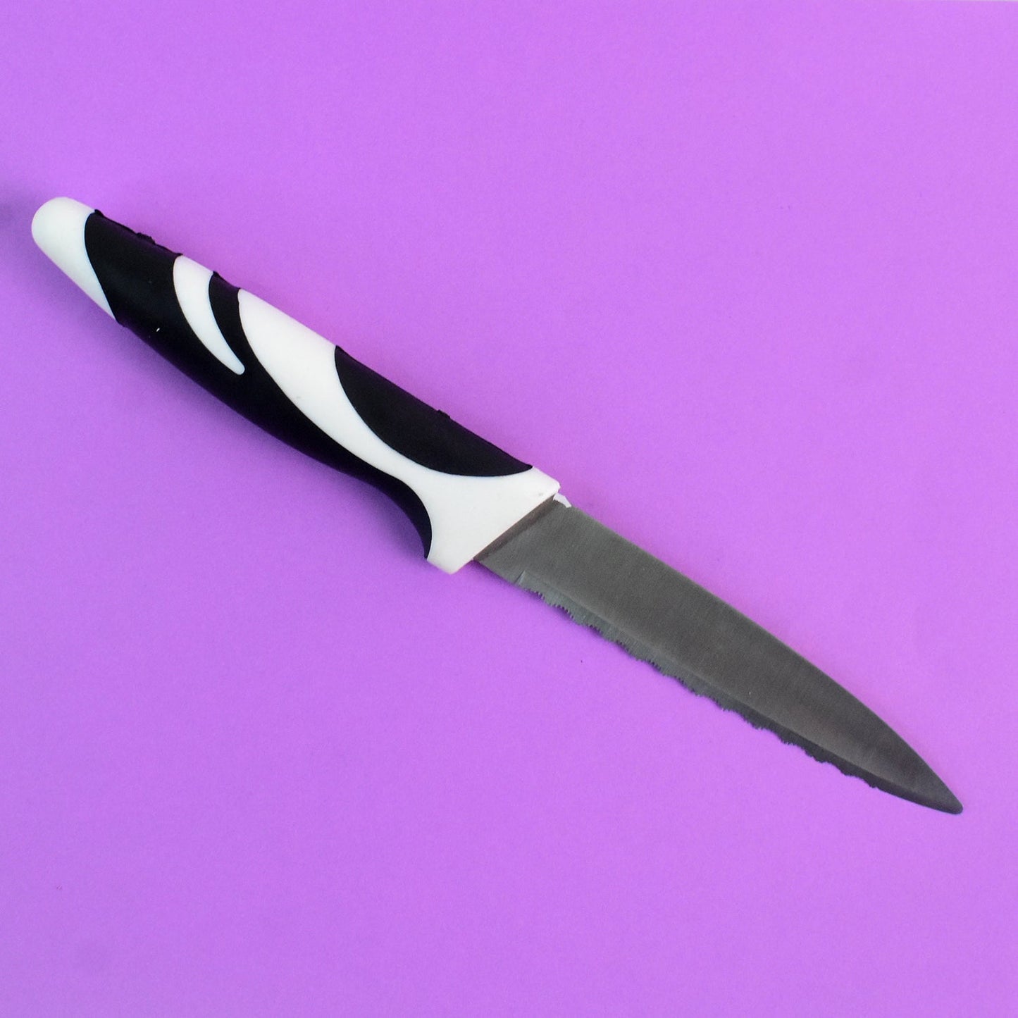 Ritu Stainless Steel Serrated Blade Zebra Kitchen Knife (1 Pc) Your Brand