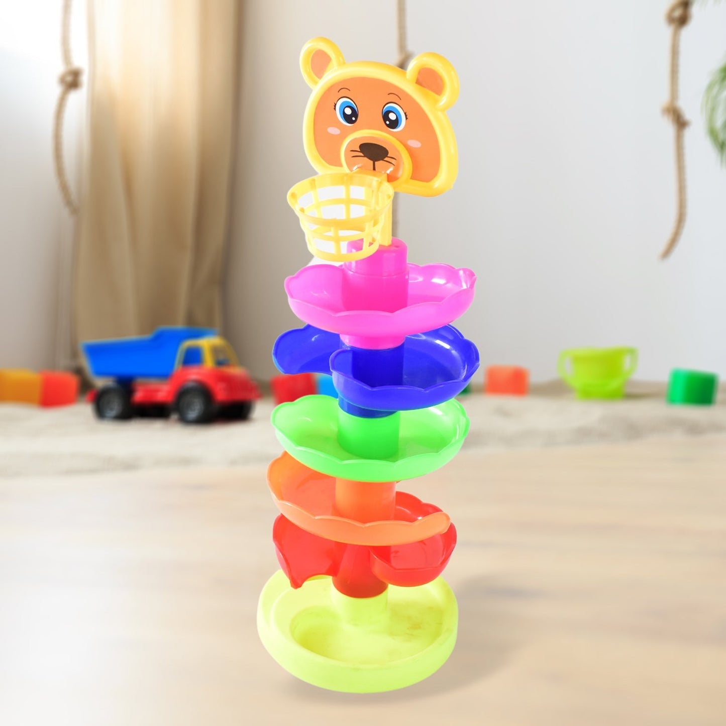 5 Layer Ball Drop and Roll Swirling Tower Educational Toy (1 Pc) Your Brand