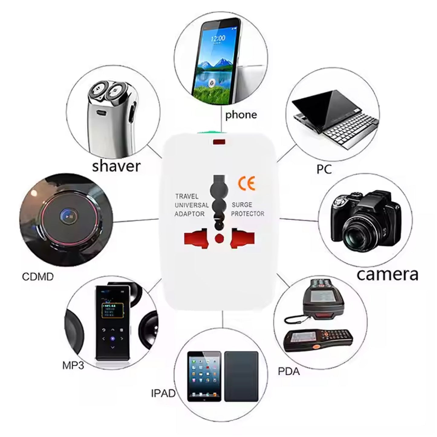 Universal Travel Adapter - International Multipurpose Your Brand