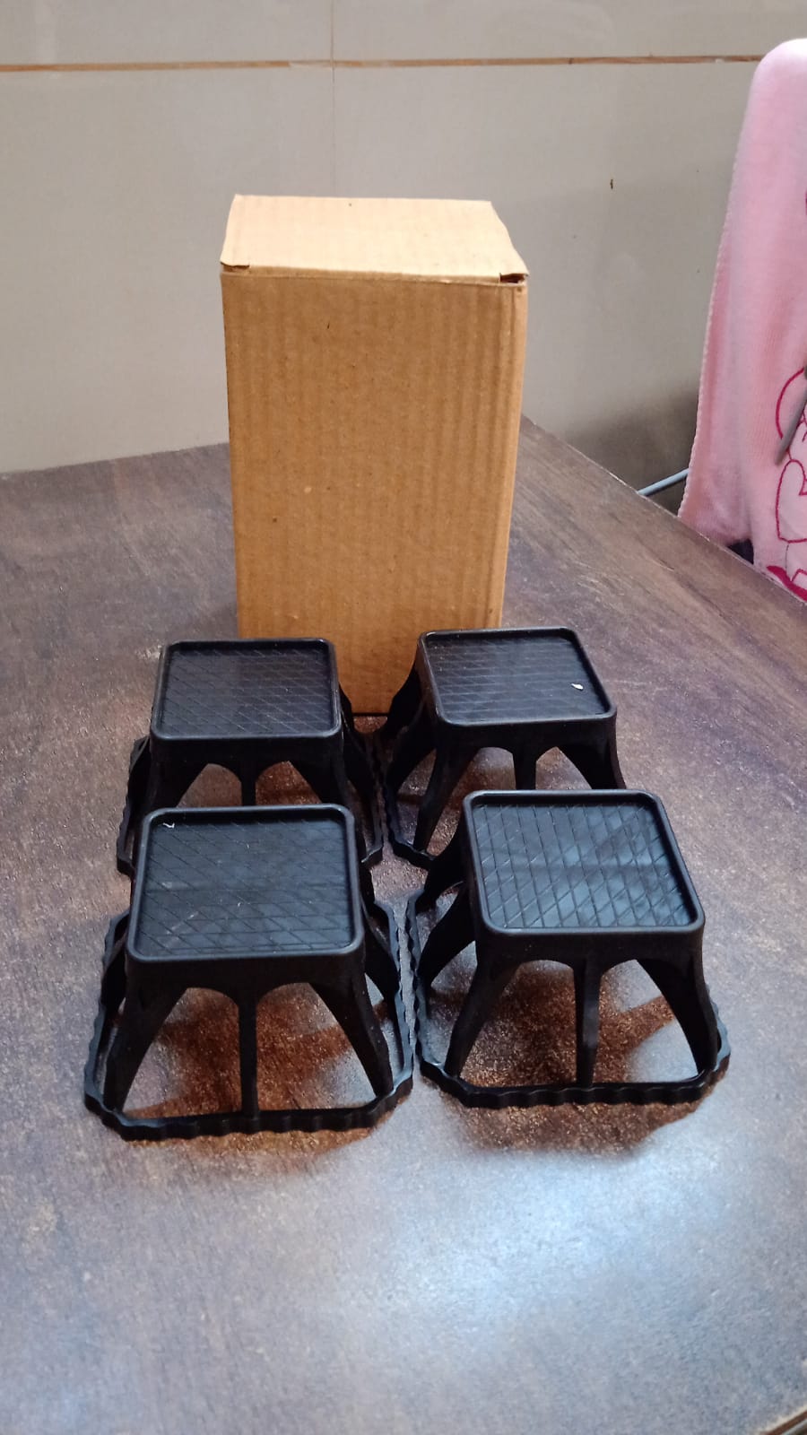 Multi-Purpose Plastic Washing Machine Stand (4 Pcs Set) Your Brand