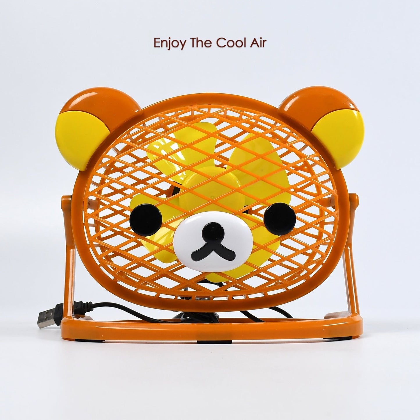 Stylish & Silent: Teddy Bear USB Fan for Any Space – Adjustable Cooling! Your Brand