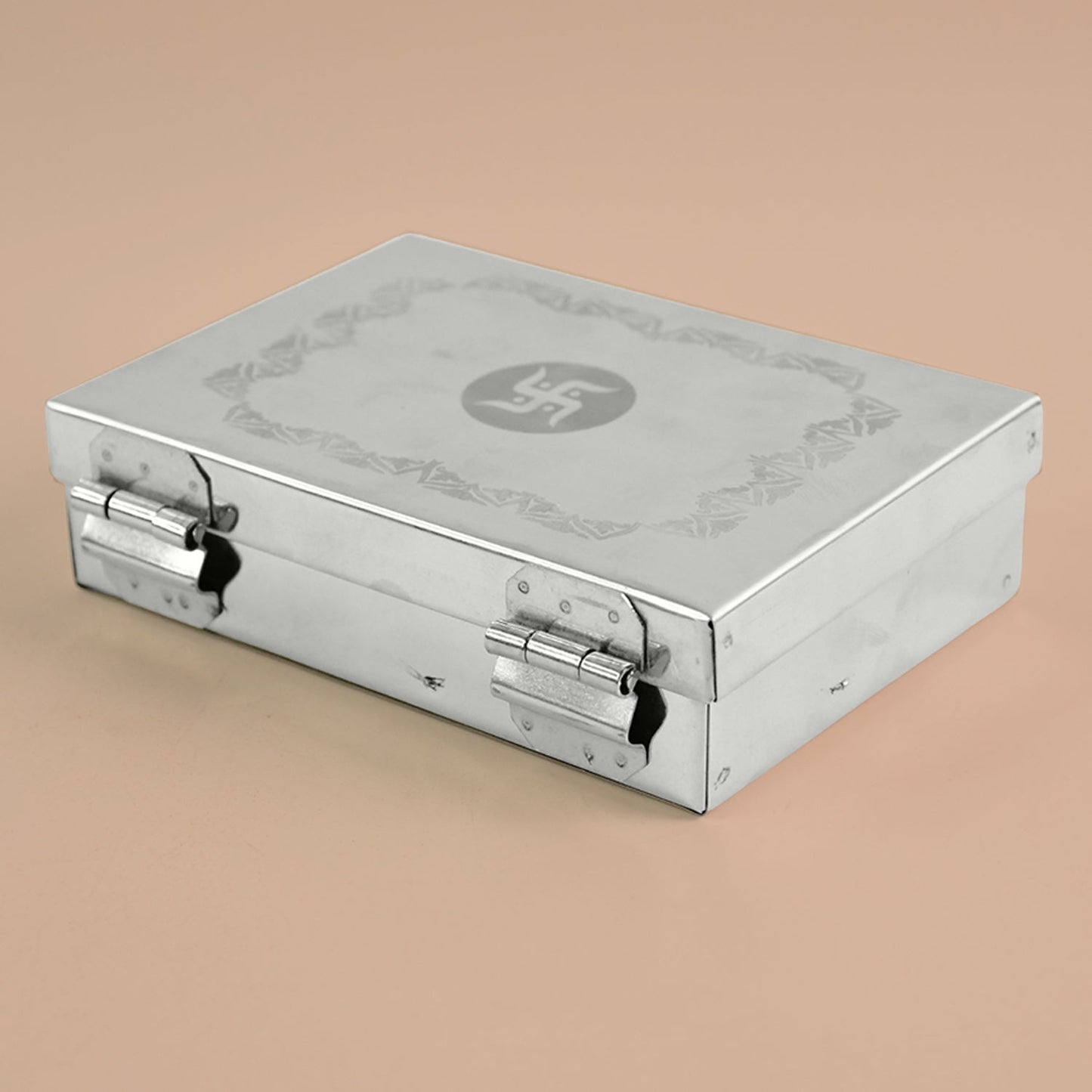 Multipurpose Premium Stainless Steel Jewelry Storage Organizer Box with 6 Compartments (1 Pc) Your Brand