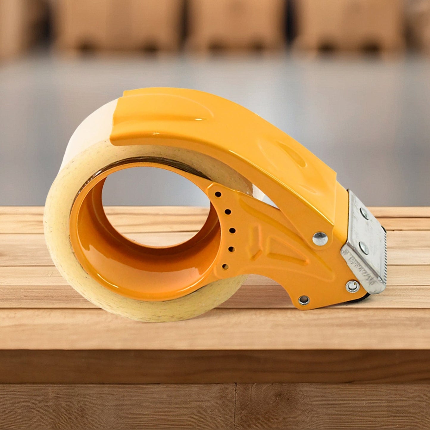 Metal Packing Tape Dispenser Cutter for Home Office use, Tape Dispenser for Stationary, Tape Cutter Packaging Tape Your Brand