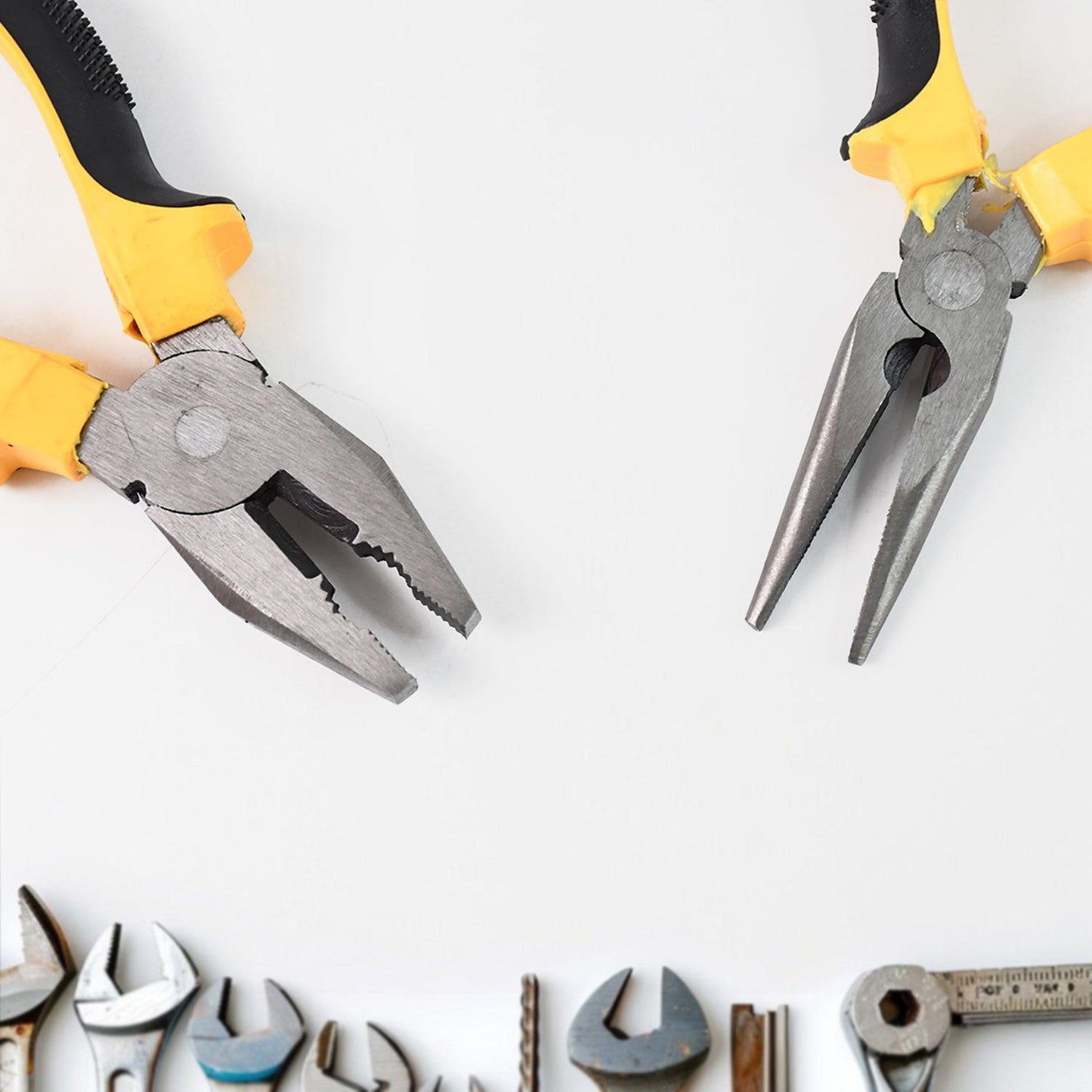 Long Nose Plier and Flat Mouth Plier Combo Tools (2 Pc Set) Your Brand