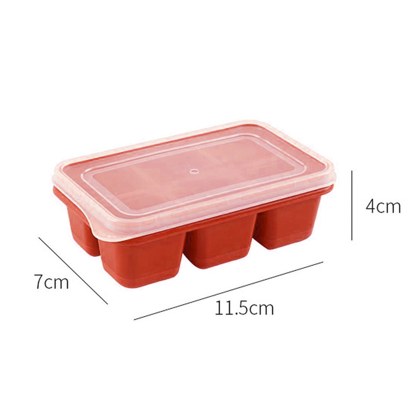 6-Cavity Silicone Ice Tray – Ideal for Kitchen & Home Use Your Brand