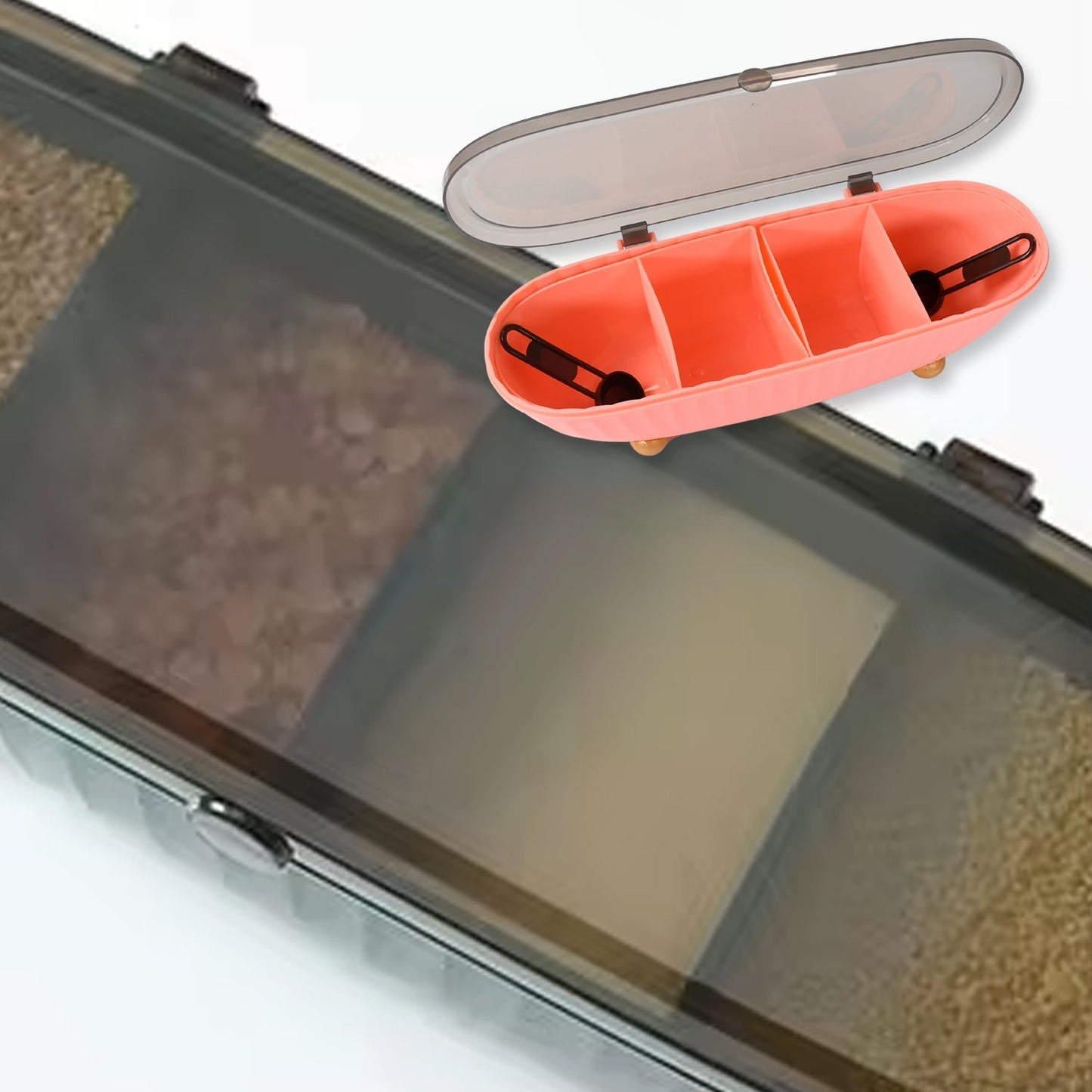 8255 Spice Bottle Spice Jar Durable Spice Seasoning Box, Jar Food Grade Spoon Seasoning Case for Kitchen / Dry fruit Tray (1 Pc) Your Brand