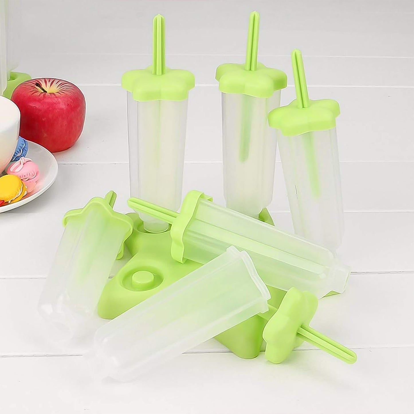 Plastic Ice Cream Molds with Lid (1 Set / 6 Pc) Your Brand