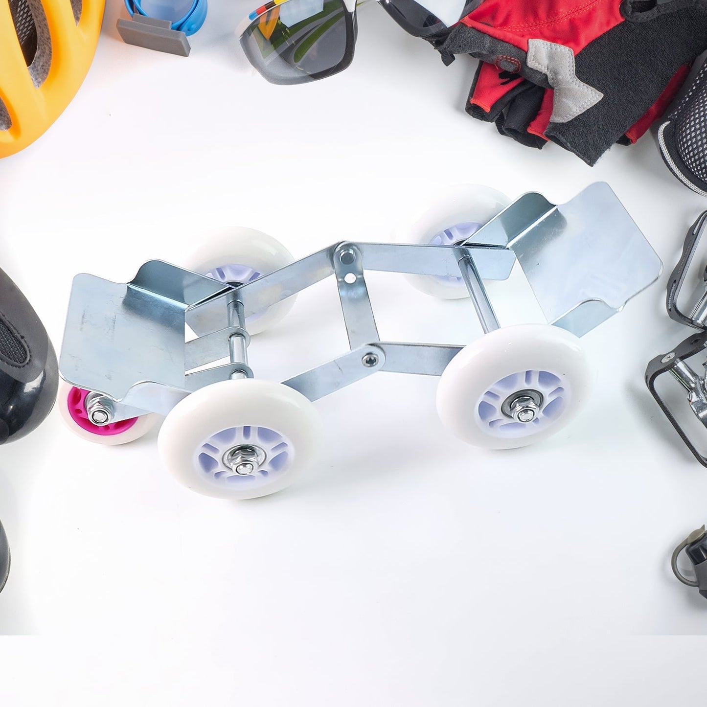 5-Wheel Emergency Bike Wheel Puller Trolley (1 Pc) Your Brand
