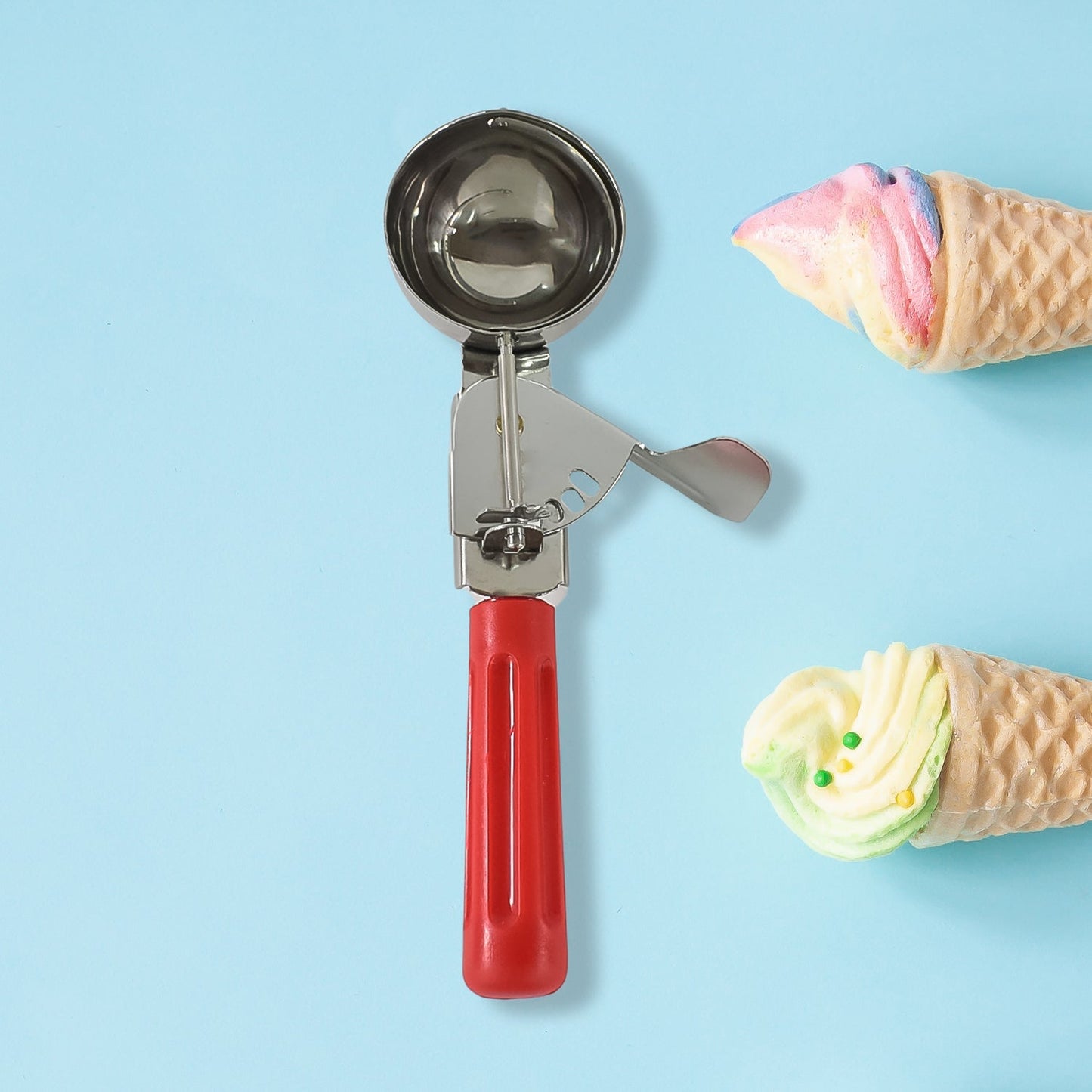 Apex Ice Cream Scoop – 70 ML Stainless Steel Head with Ergonomic Handle (1 Pc) Your Brand