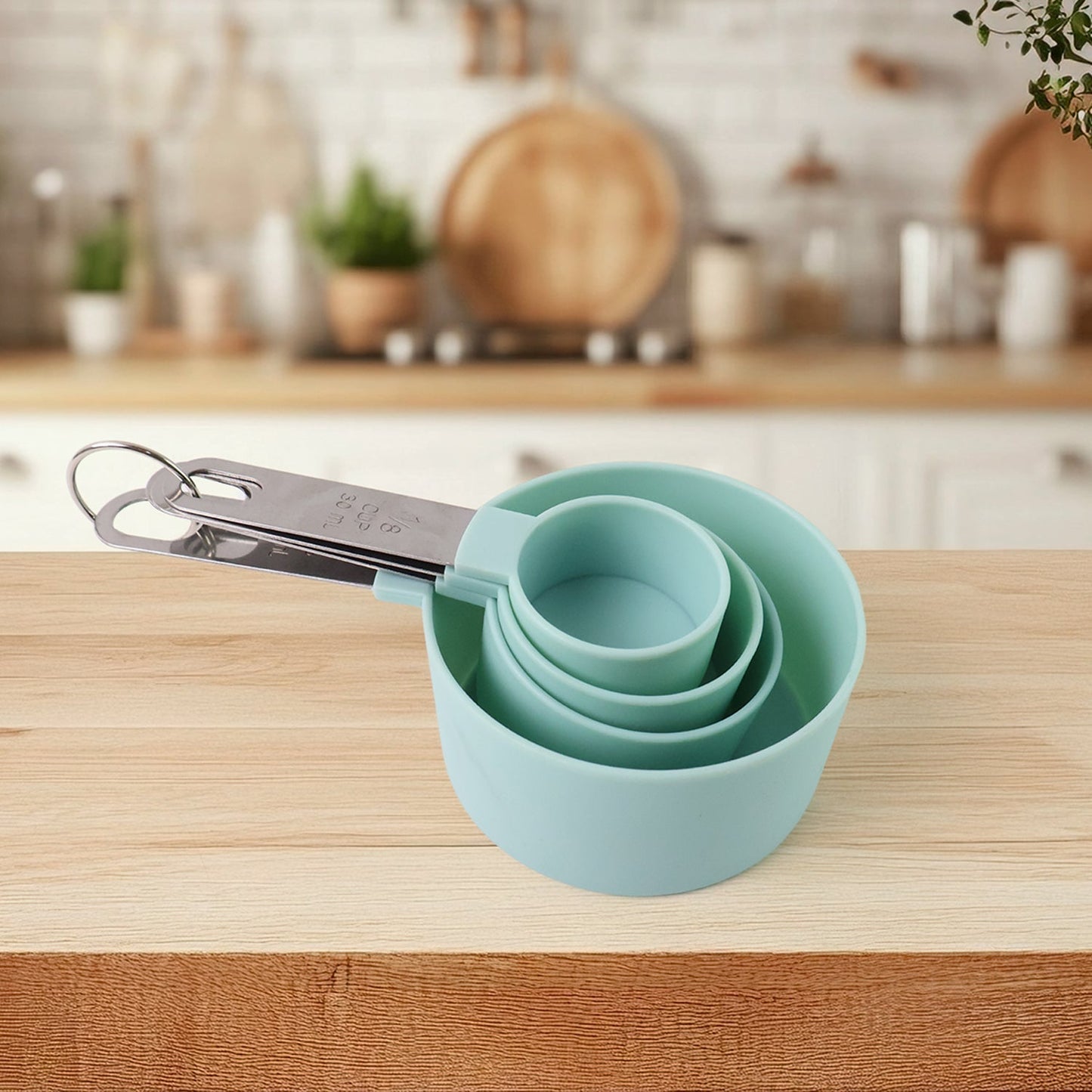 Measuring Cup Set with Stainless Steel Handles 4-Piece Your Brand