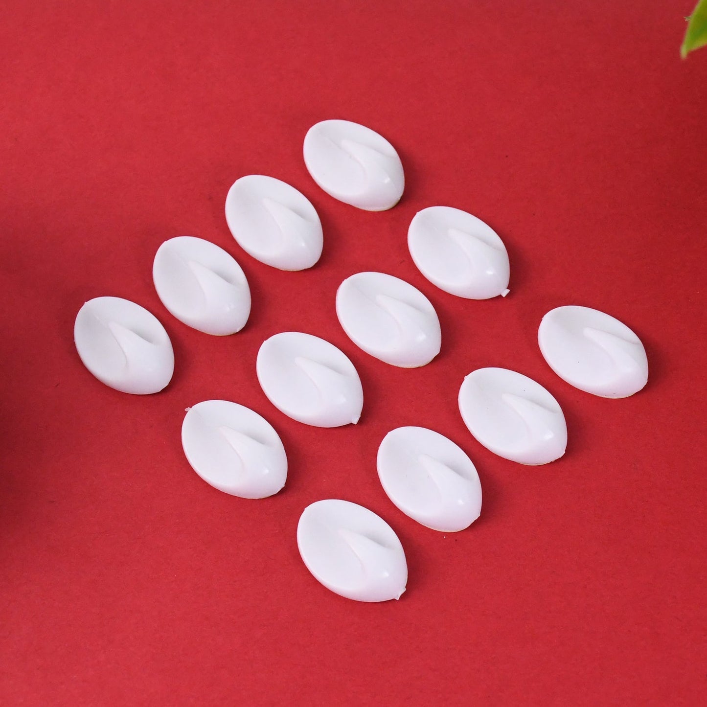 Earth Star Self Adhesive Plastic Wall Hook (12 Pc) Your Brand