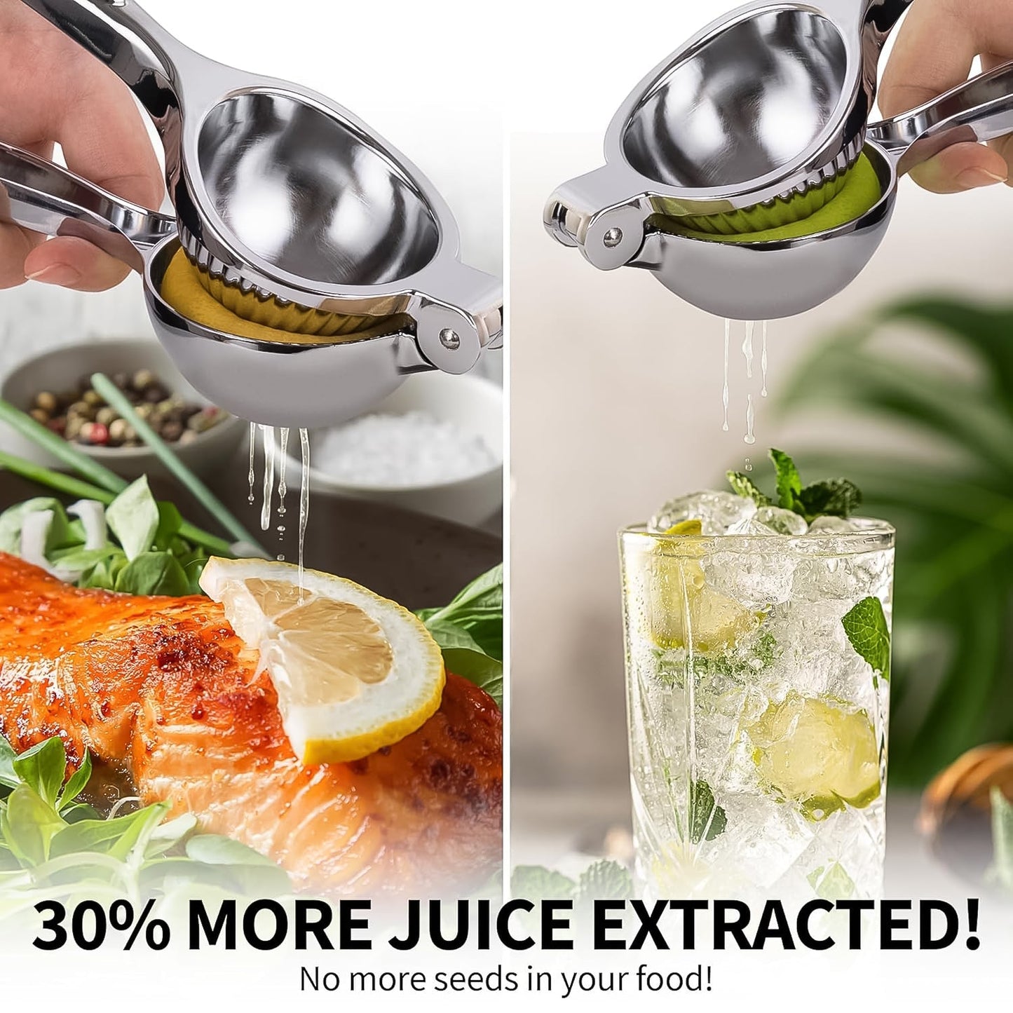 Premium Heavy-Duty Stainless Steel Lemon Squeezer Press 1 Pc Your Brand