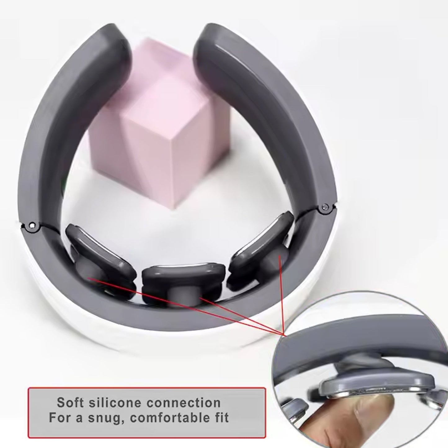 6 Heads Smart Electric Neck and Back Pulse Massager Wireless (1 Pc) Your Brand