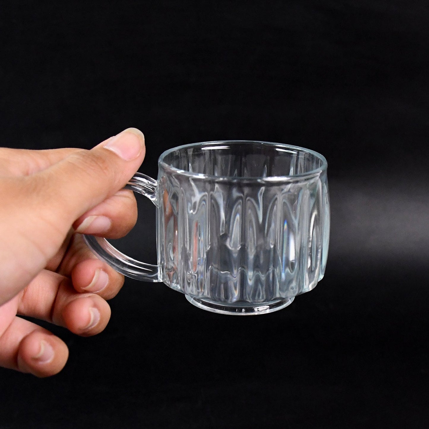 Unbreakable Transparent Plastic Tea Cups (Set of 6 Pc) Your Brand