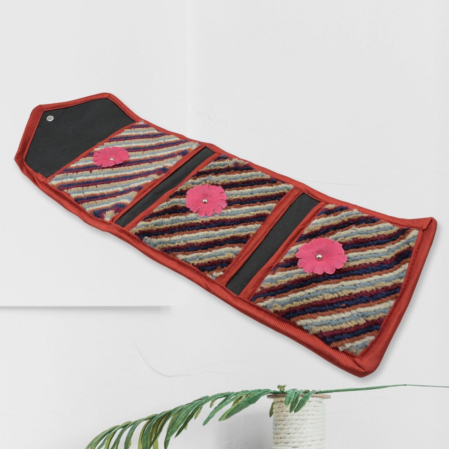 Foldable Hanging Organizer with 3 Pockets - Wall Hanging Letter Holder Your Brand