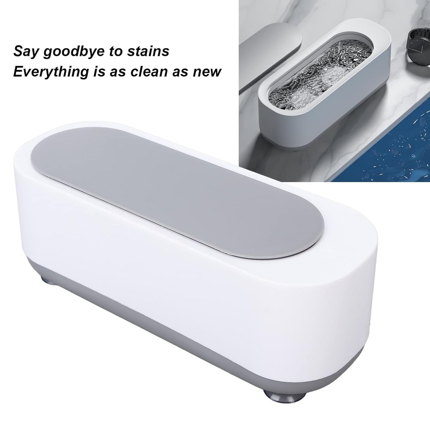 Ultrasonic Jewellery Cleaner – Portable High-Frequency Cleaning Machine (Battery Not Included) Your Brand