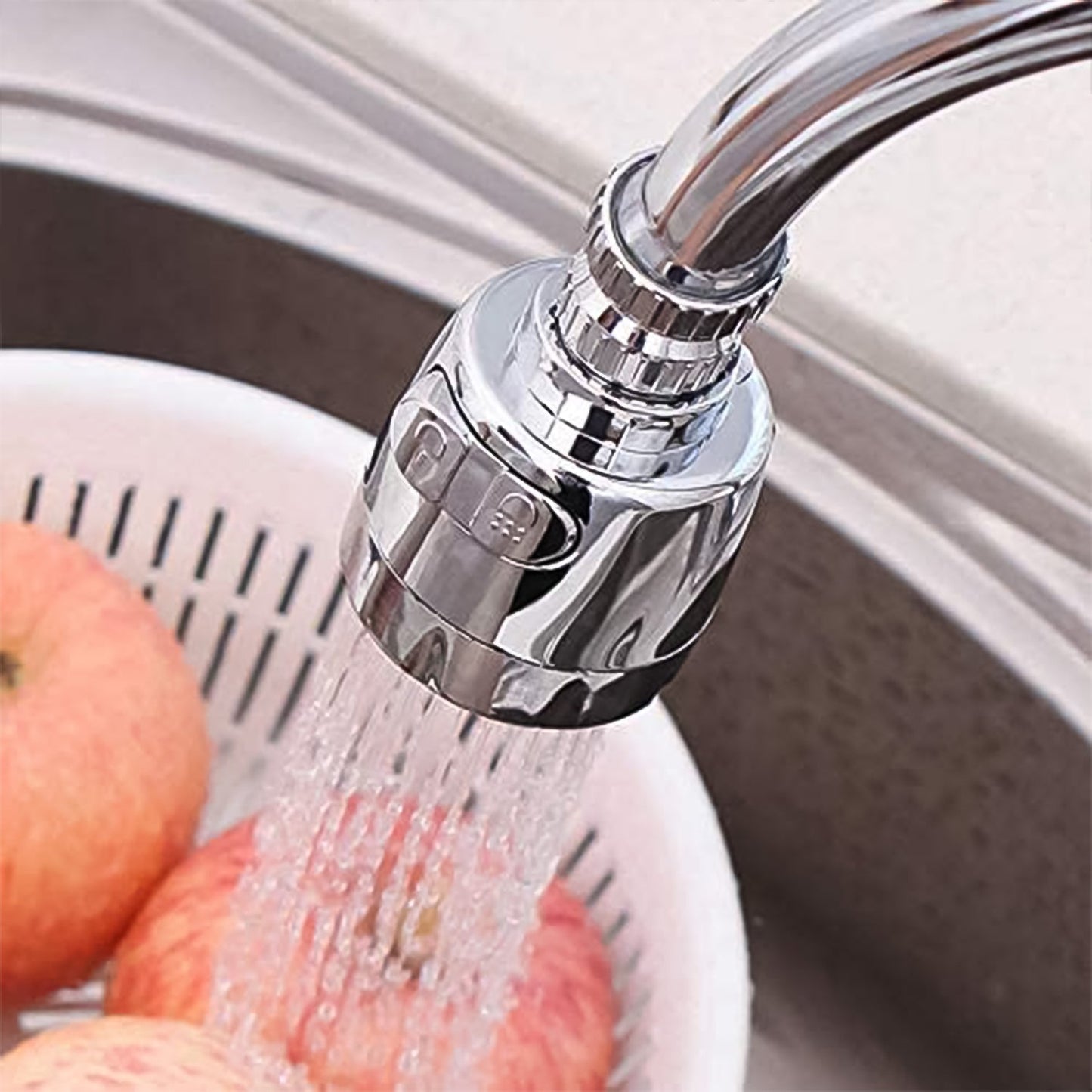 Plastic 360 Degree Rotating Water-Saving Faucet Sprayer Head (1 Pc) Your Brand
