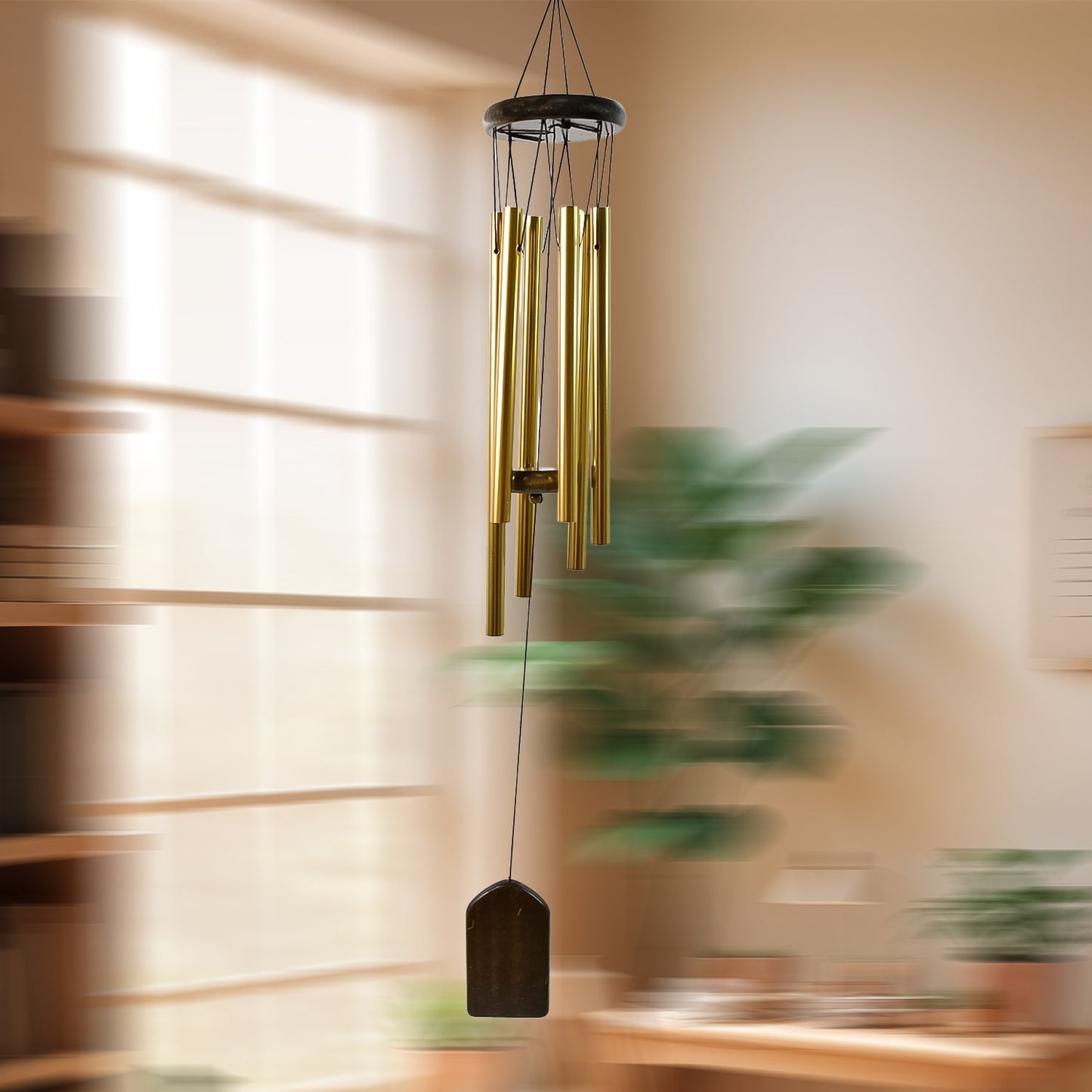 Wind Chime Musical Wind Chime with 6 Tuned Tubes and Hook (1 Pc) Your Brand