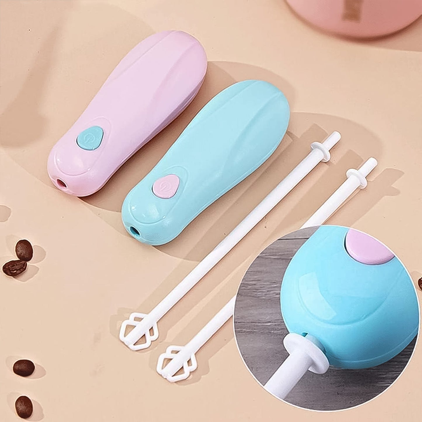 Handheld Plastic Electric Mixer Blender (1 Pc /Battery Not Included) Your Brand