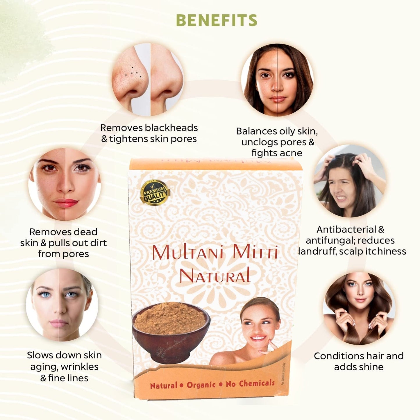 80gram Herbal Tan Removing Multani Mitti Face Pack For Skin Care Age Group Your Brand
