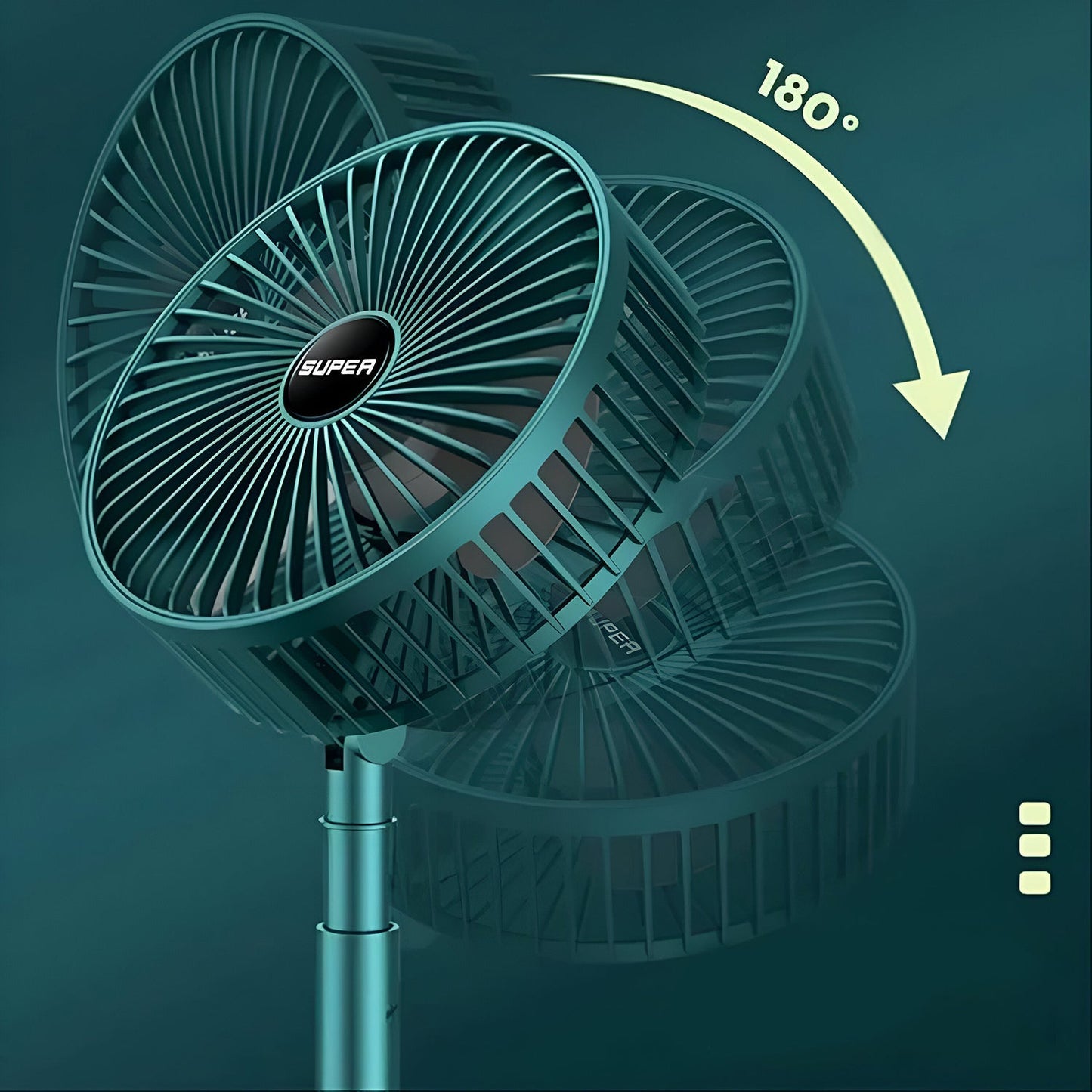 Adjustable Portable Desktop Fan - Telescopic Silent Personal Cooling for Office & Travel (Battery Not Include) Your Brand