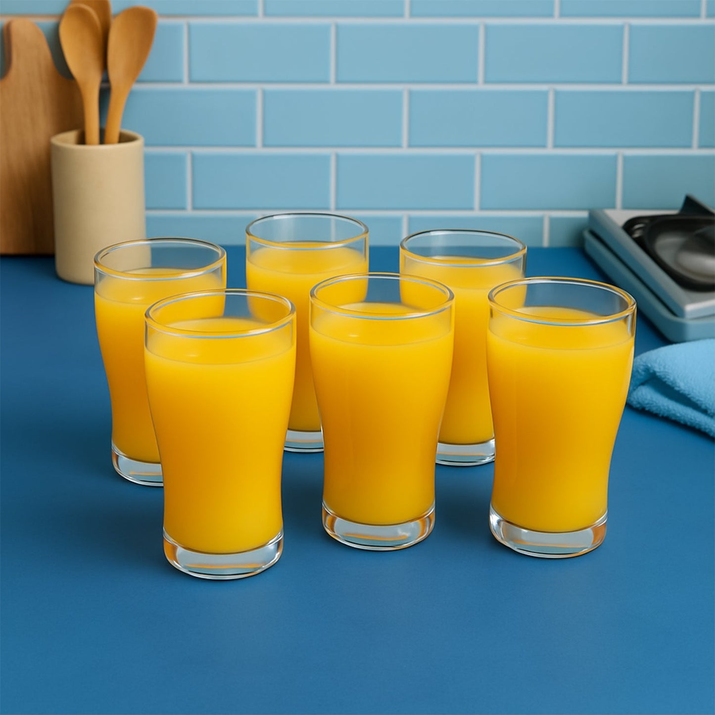 Apex Vista Unbreakable Pitcher Glass Set – 350 ML (Approx) | 6-Piece Your Brand