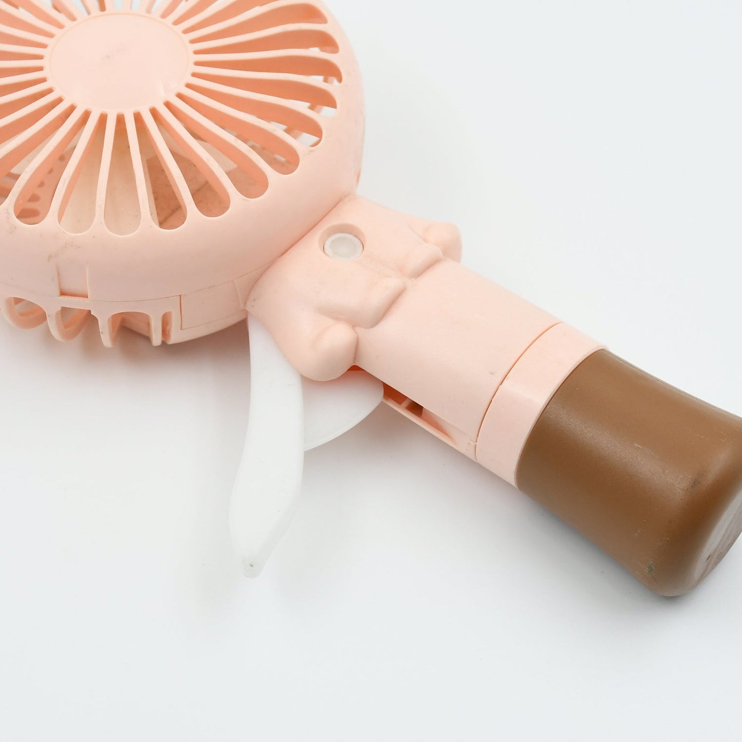 Portable Small Fan Handheld, Mini Student Handheld Dormitory Class Personal Fan Without Battery & USB Cable Operated Manual Hand Press Fan (1 Pc) Your Brand
