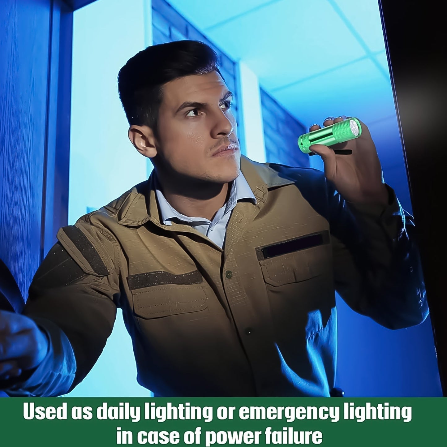 Super-Bright Mini 9 LED Bulb Pocket Torches - Small Torch Flashlight for Camping, Hiking, DIY, Travelling, Outdoors and More 3 Battery operated (Battery not included / 1 pc) Your Brand