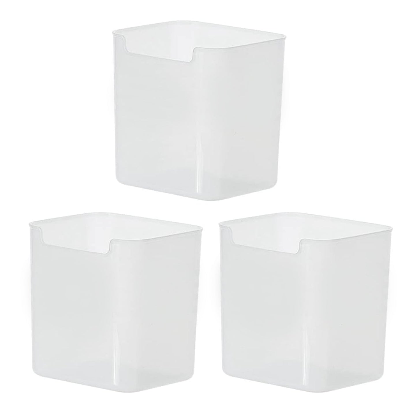 3Pcs Clear Plastic Organizer Storage Versatile Kitchen Drawer Organizer Tray for Desk, Makeup, Bathroom, Kitchen Pantry Cabinet Your Brand