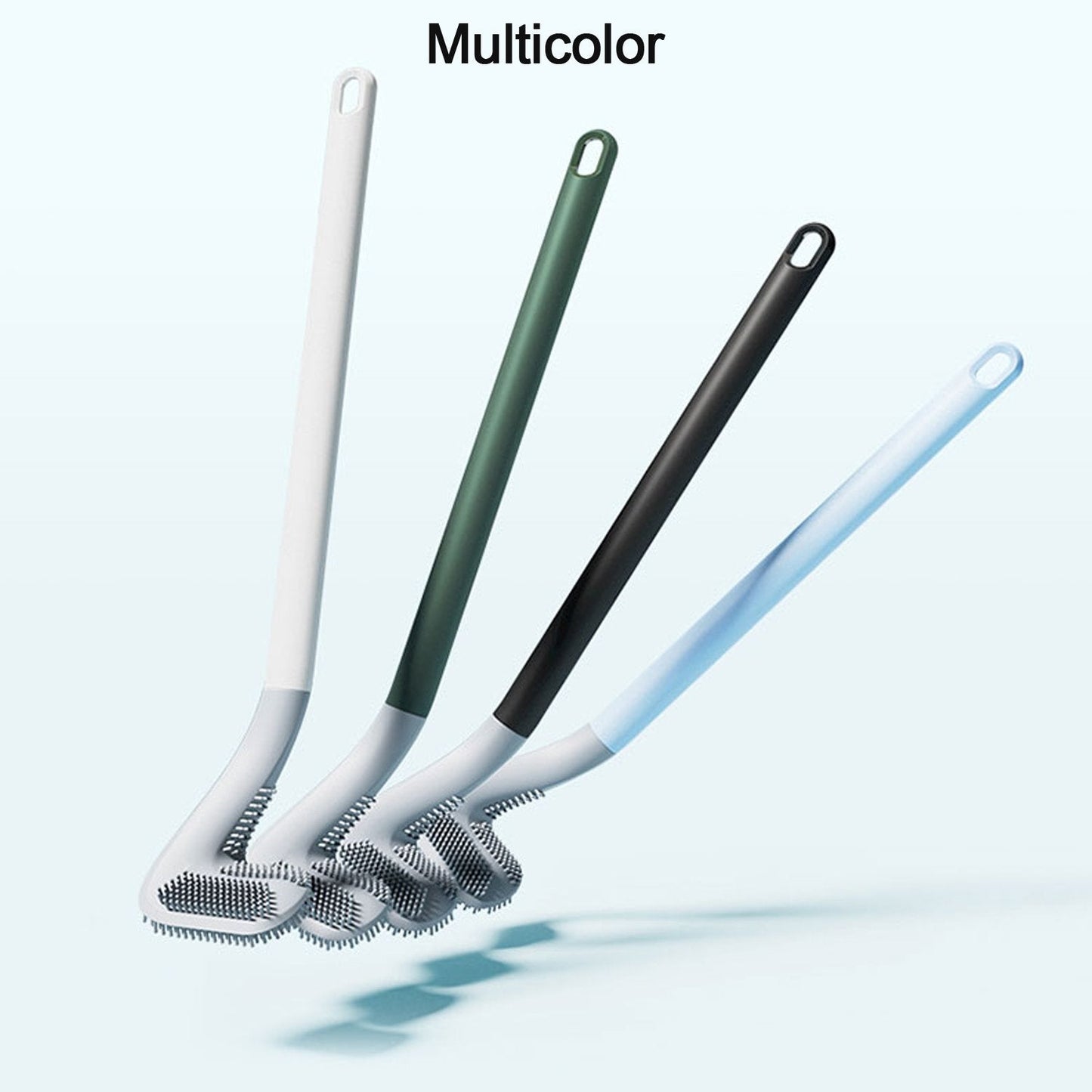 6059A Golf Shape Toilet Cleaner Brush with Long Handle and Silicone Head for Bathroom Cleaning