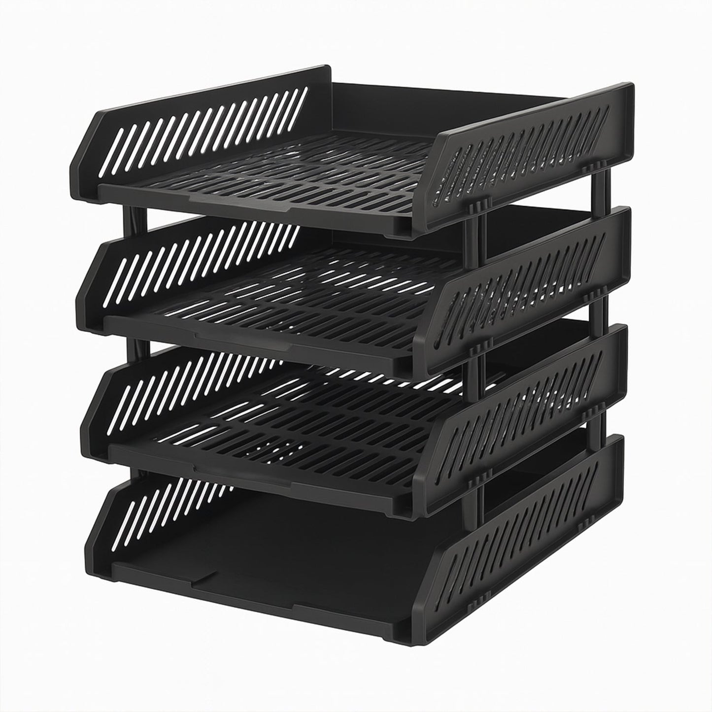 4-Layer Multifunctional File Rack with Drawers for Office Desk Your Brand