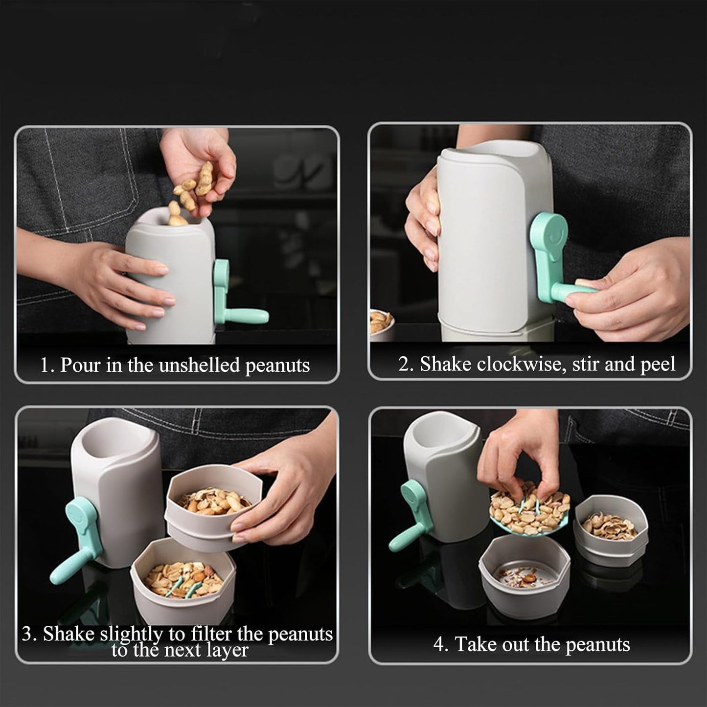 Manual Hand-Crank Peanut Sheller Machine Your Brand